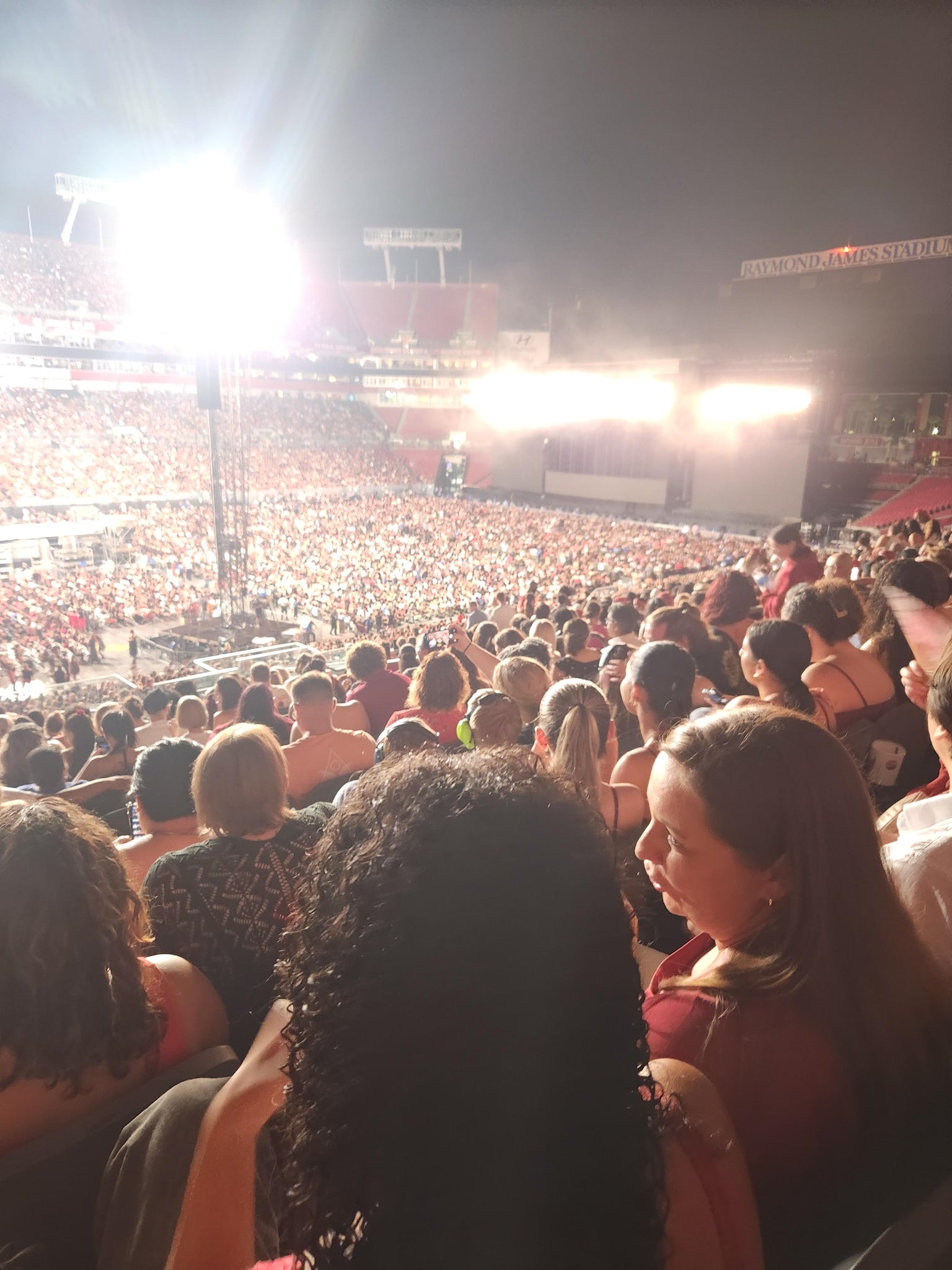 Real Fan View taken from Section 207 at Raymond James Stadium by Jean S