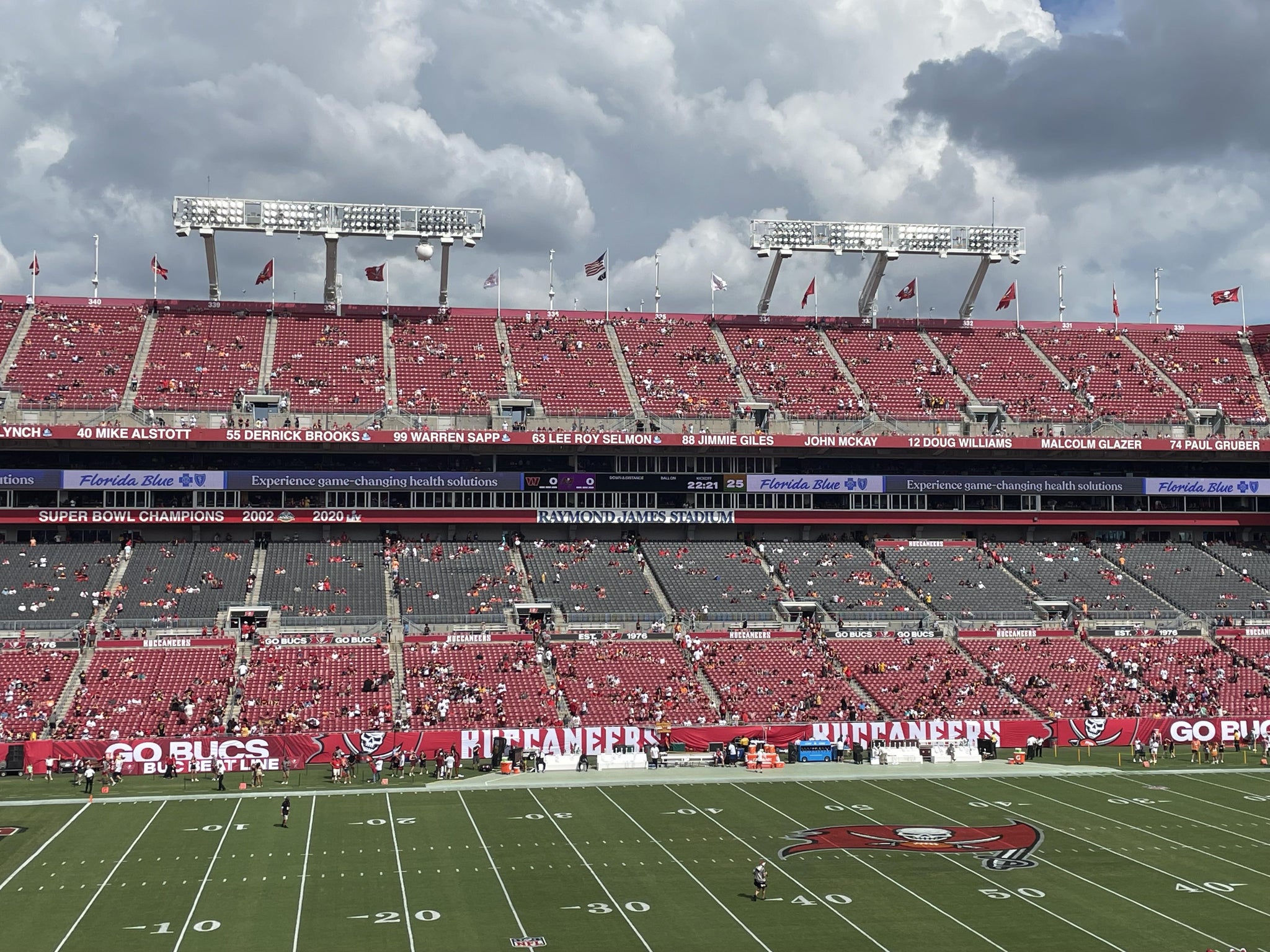 Real Fan View taken from Section 208 at Raymond James Stadium by Pat R