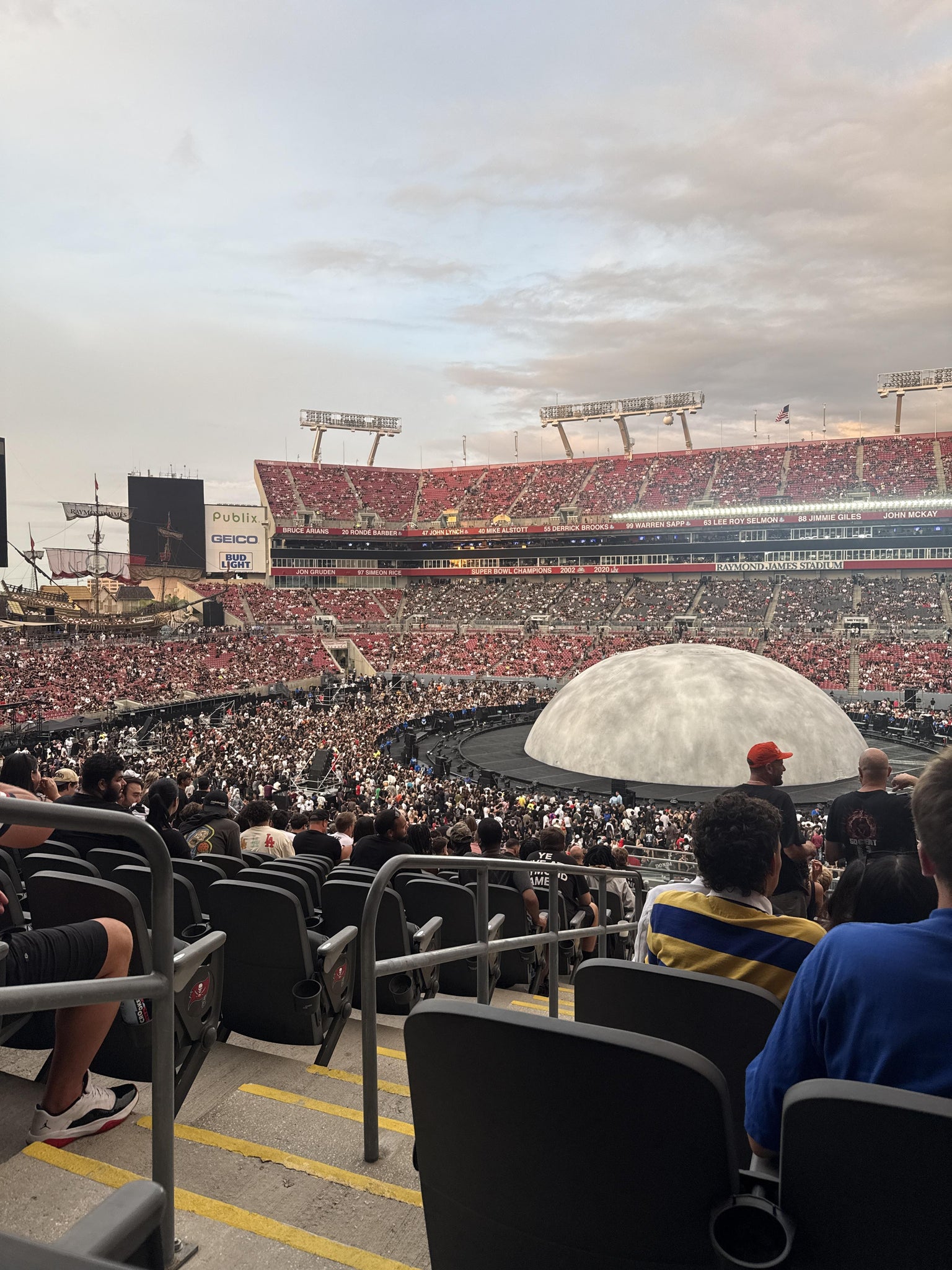 Real Fan View taken from Section 212 at Raymond James Stadium by Gabrielle O