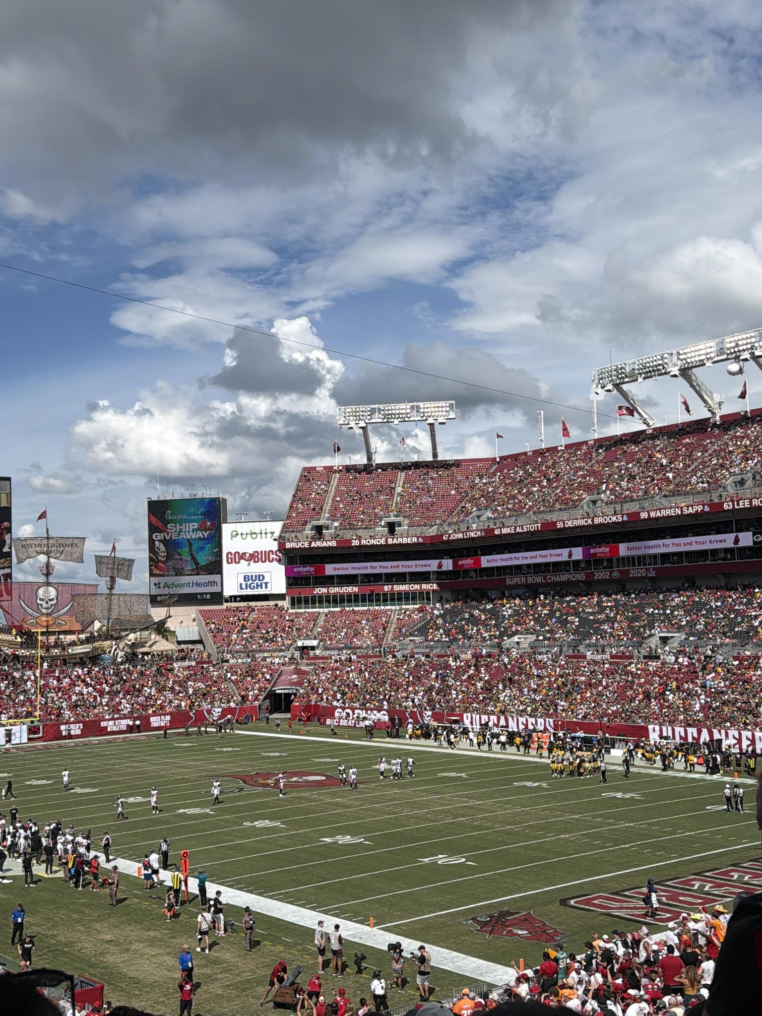 Real Fan View taken from Section 219 at Raymond James Stadium by Anonymous User