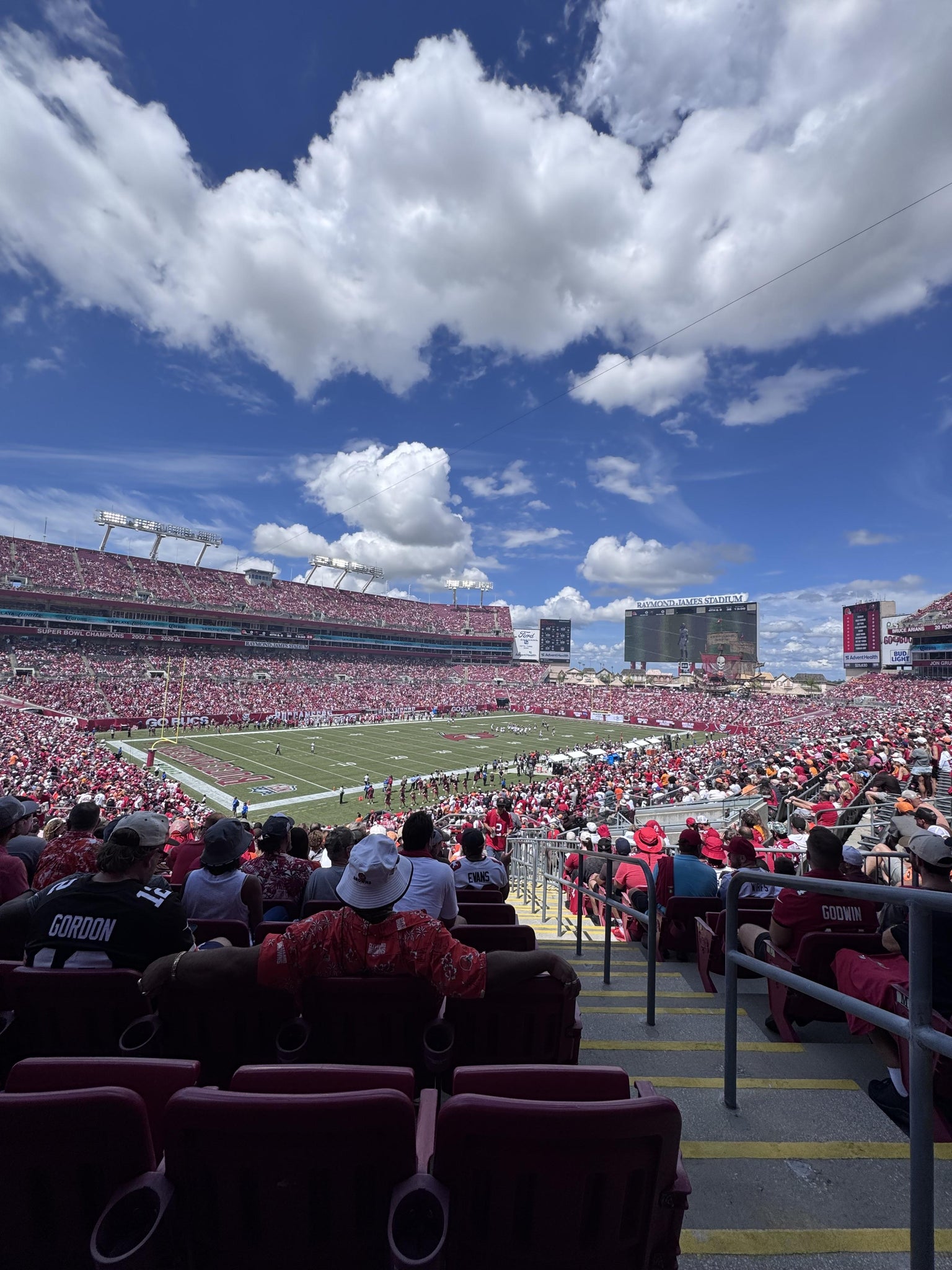 Real Fan View taken from Section 228 at Raymond James Stadium by Melissa F