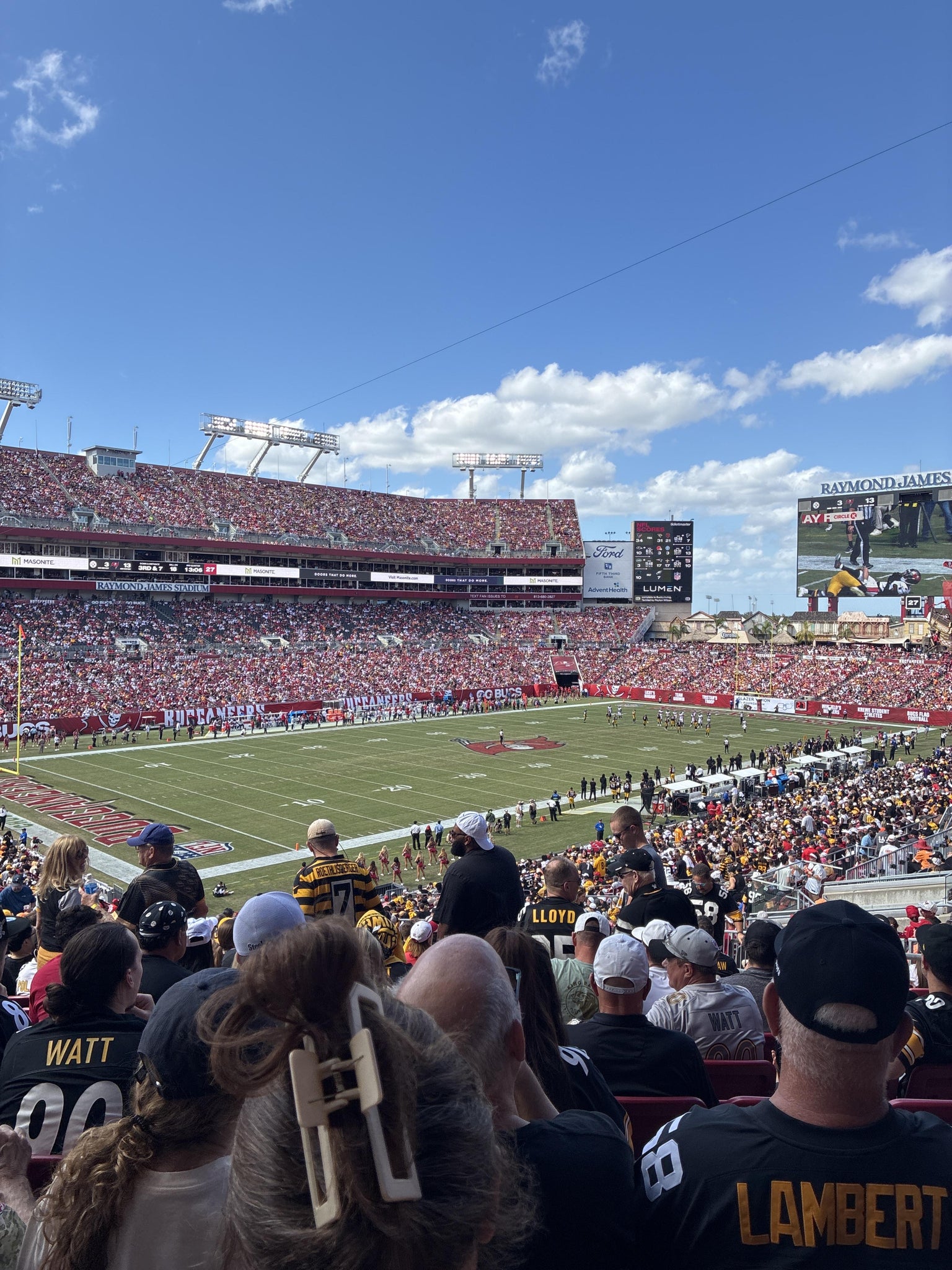 Real Fan View taken from Section 228 at Raymond James Stadium by Garrett J
