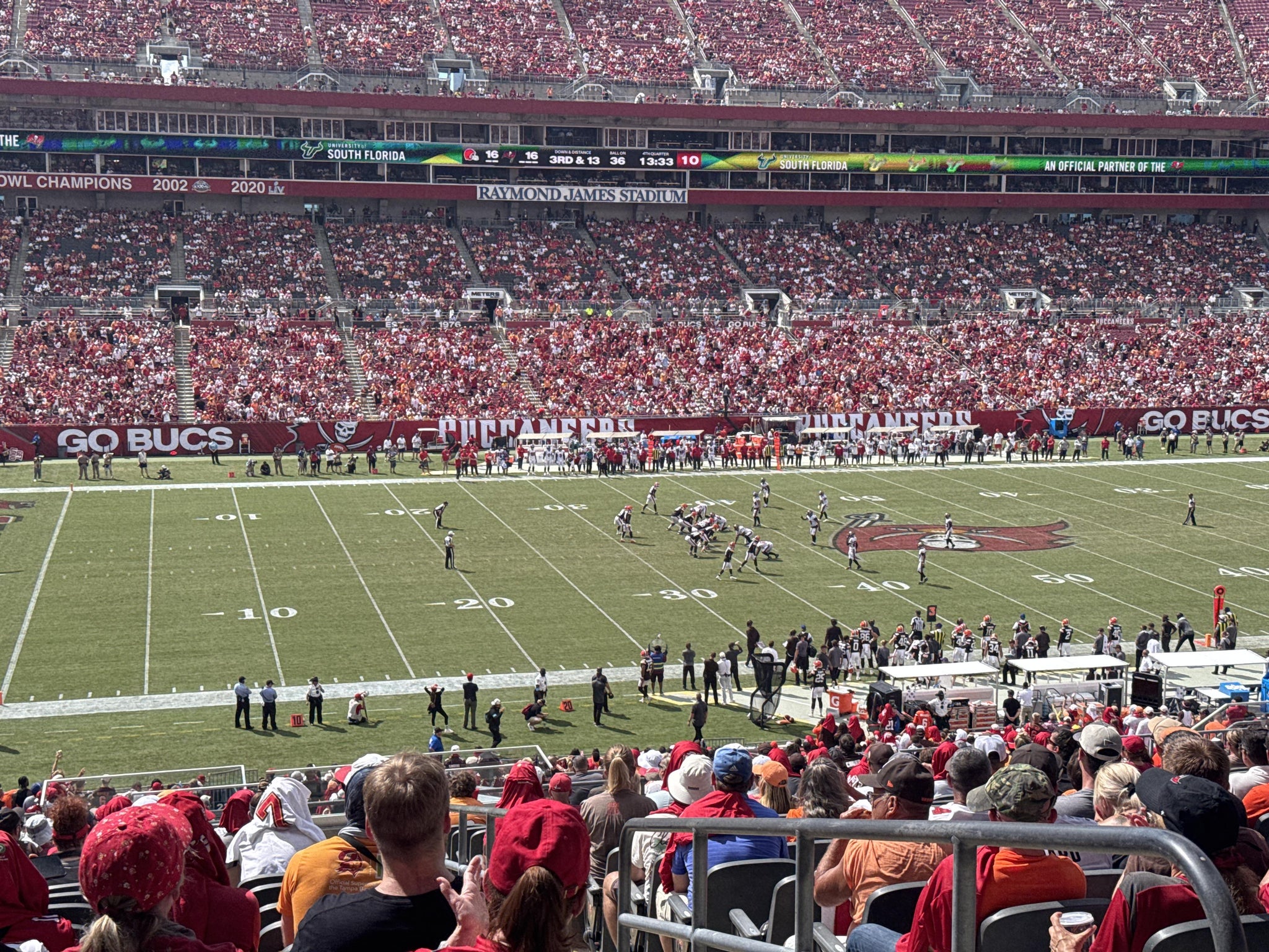Real Fan View taken from Section 232 at Raymond James Stadium by Andrew D