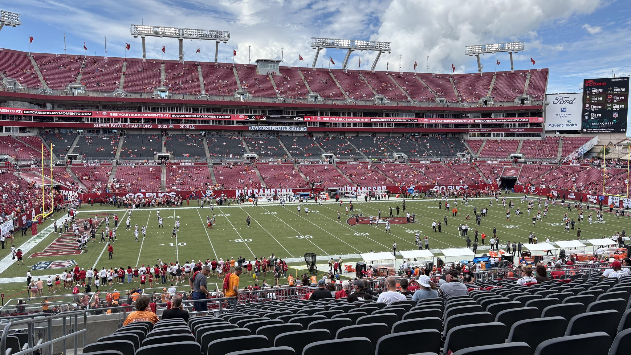 Real Fan View taken from Section 233 at Raymond James Stadium by Anonymous User