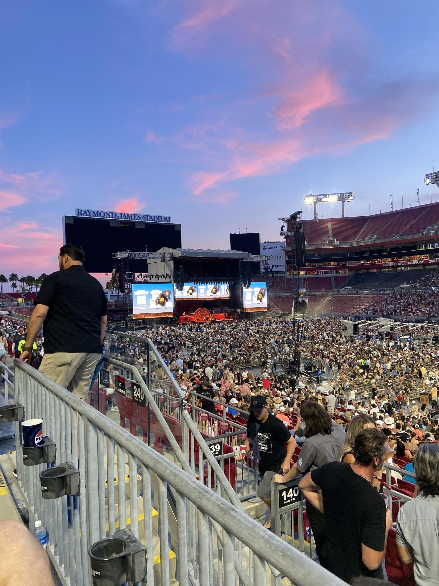 Real Fan View taken from Section 240 at Raymond James Stadium by Anonymous User