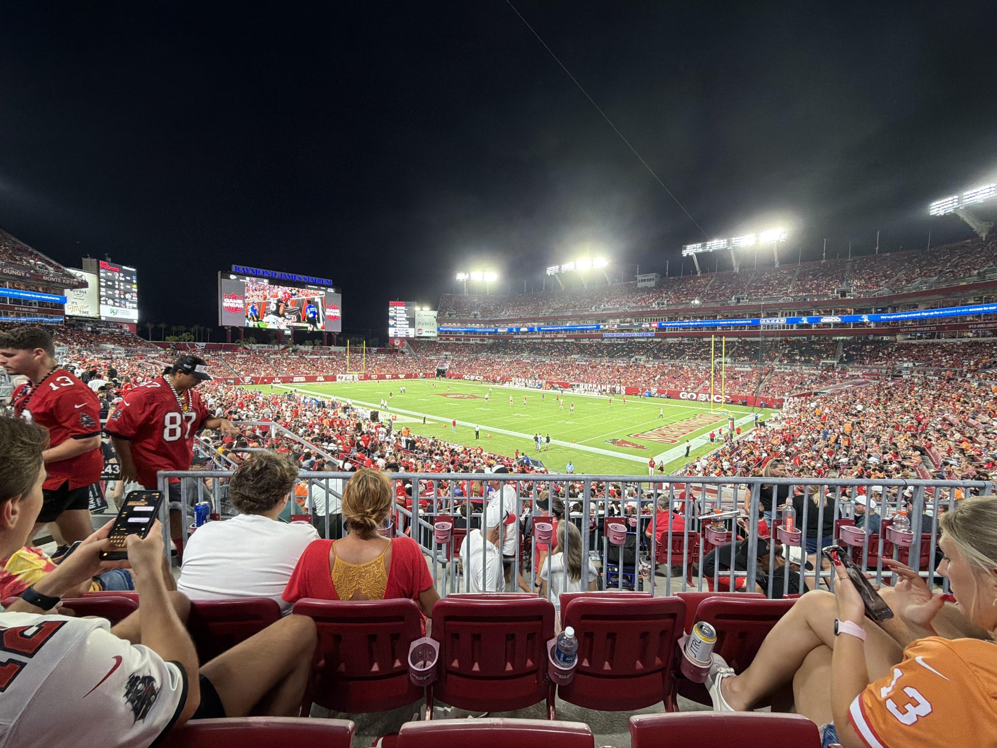 Real Fan View taken from Section 243 at Raymond James Stadium by Jacob R