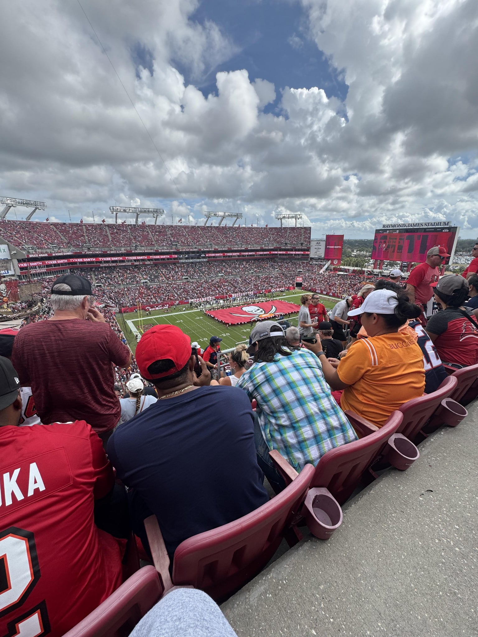 Real Fan View taken from Section 305 at Raymond James Stadium by Dandre B