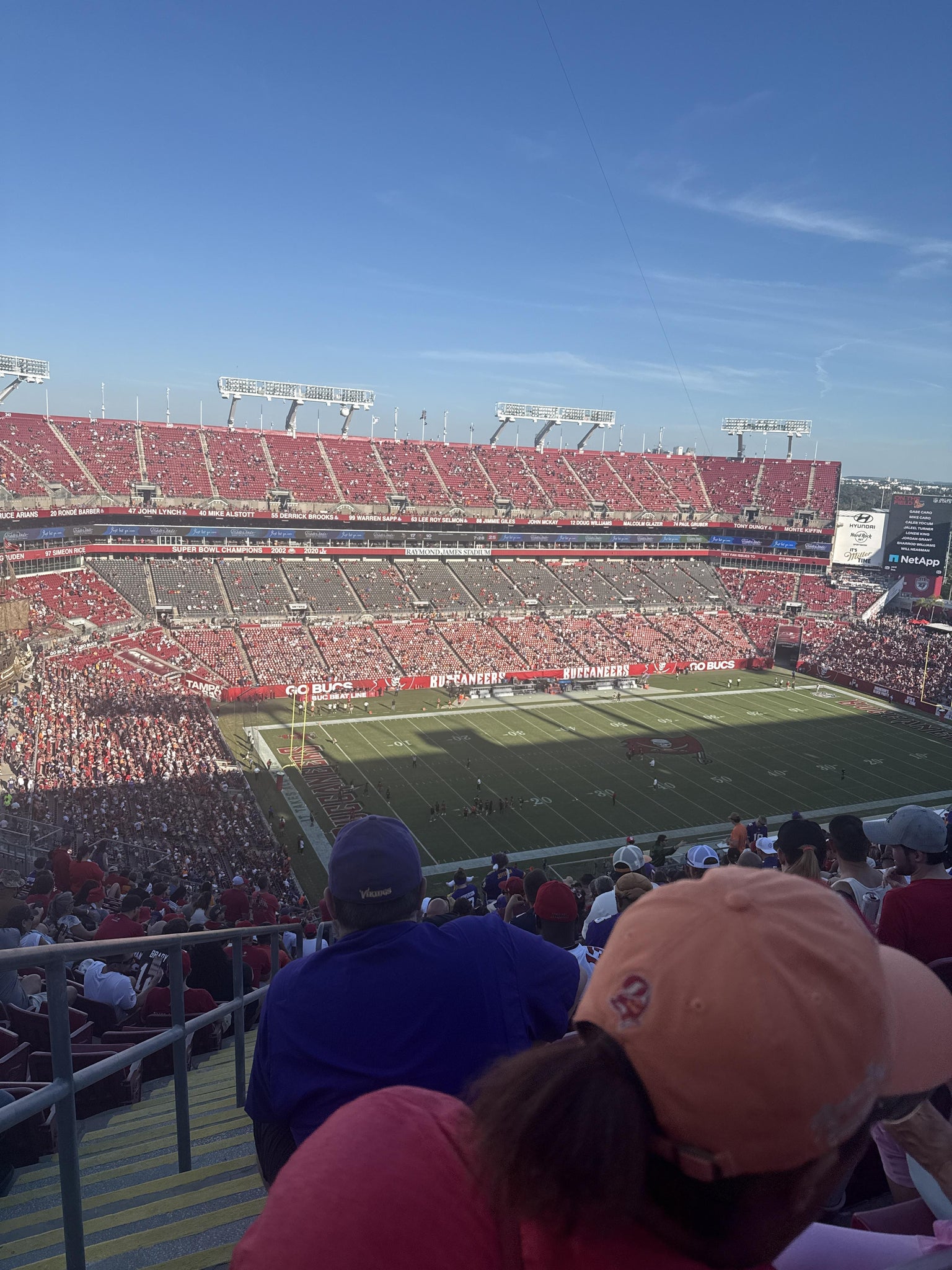 Real Fan View taken from Section 305 at Raymond James Stadium by Sam S