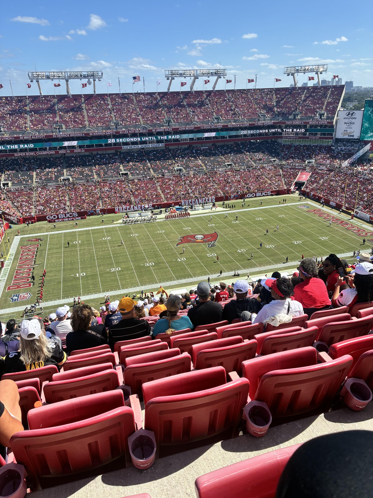 Real Fan View taken from Section 308 at Raymond James Stadium by Anjanetta G