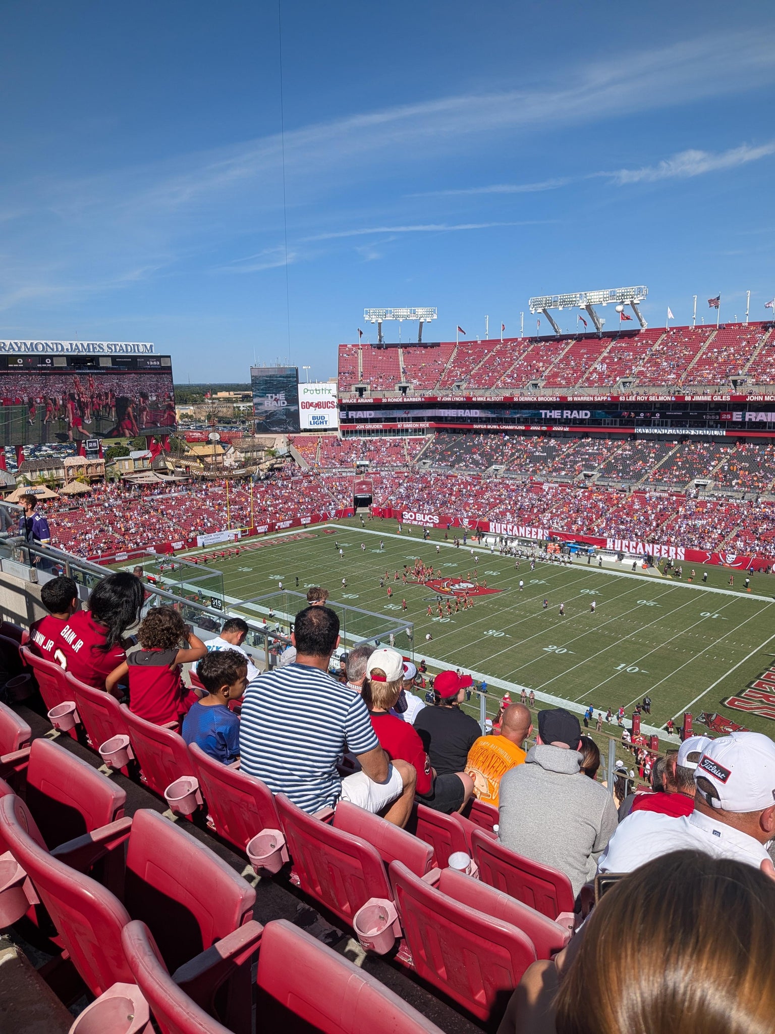 Real Fan View taken from Section 316 at Raymond James Stadium by Stacy L