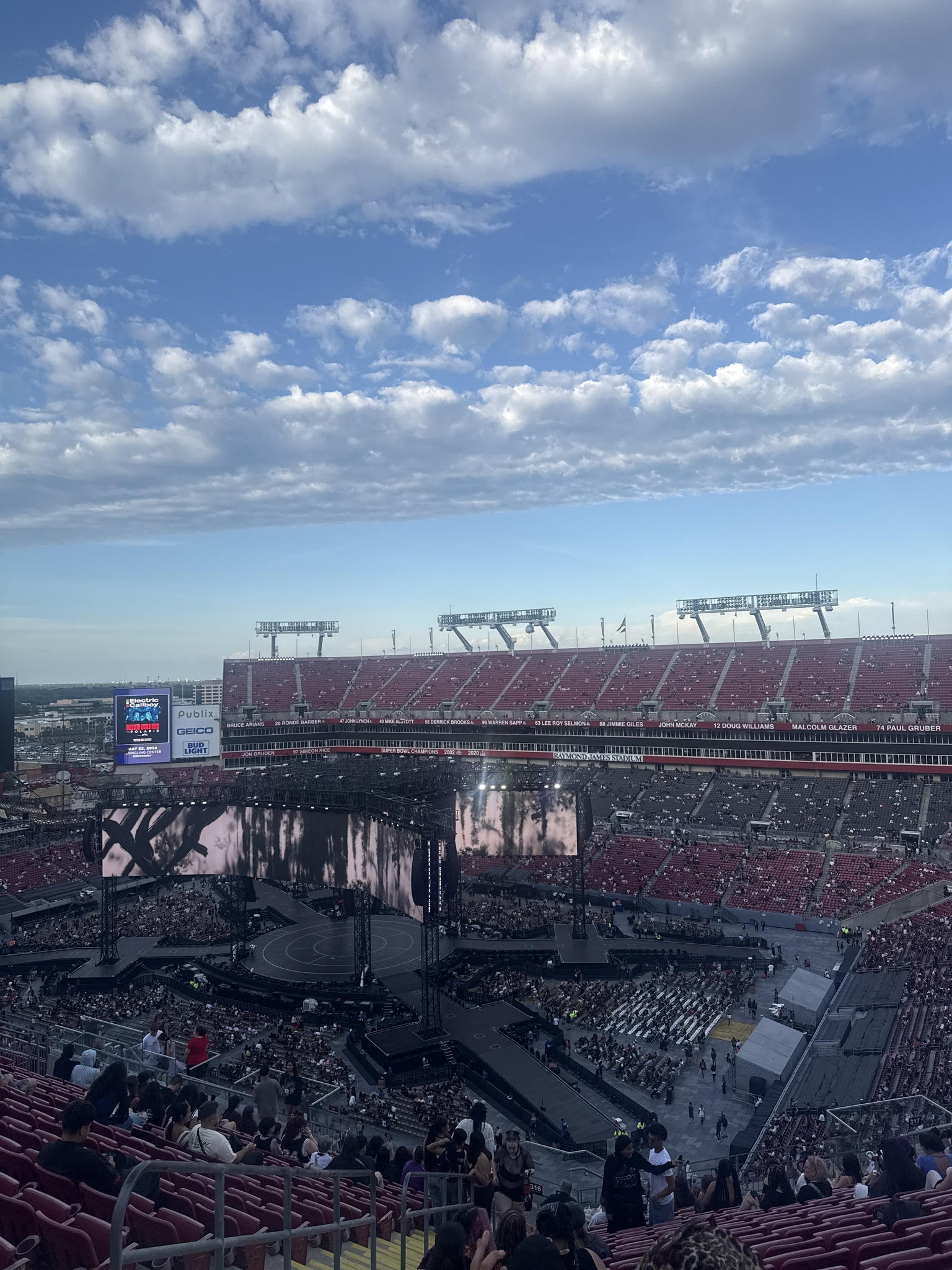 Real Fan View taken from Section 317 at Raymond James Stadium by Em V