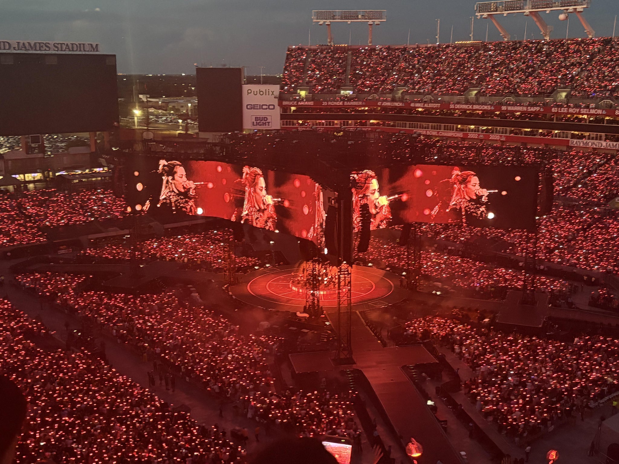 Real Fan View taken from Section 318 at Raymond James Stadium by Ayllin M