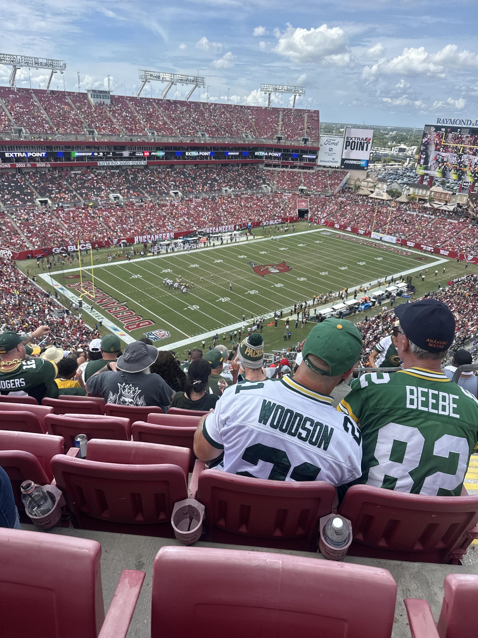 Real Fan View taken from Section 328 at Raymond James Stadium by Anonymous User