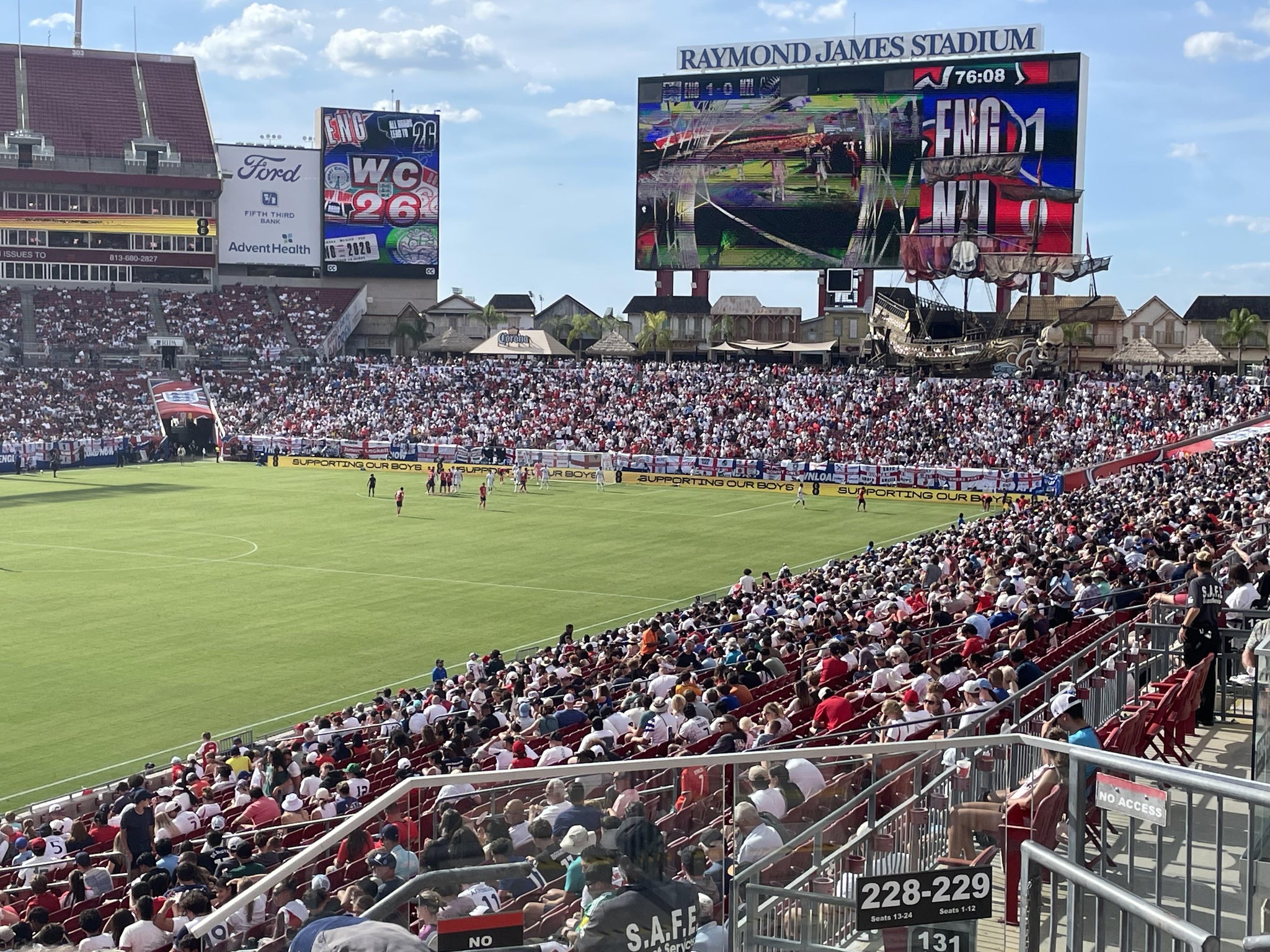 Real Fan View taken from Section 329 at Raymond James Stadium by Jose F