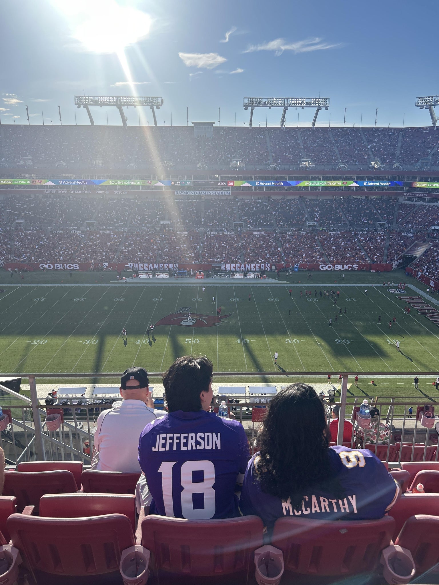 Real Fan View taken from Section 336 at Raymond James Stadium by Ricky M