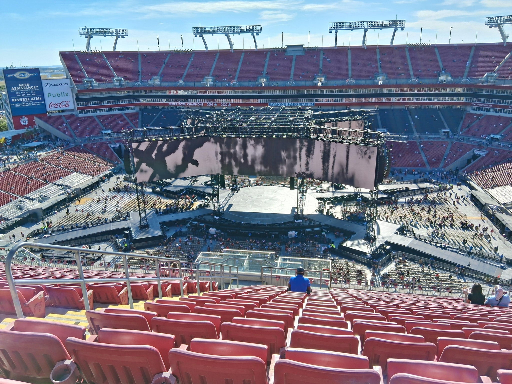 Real Fan View taken from Section 337 at Raymond James Stadium by Brandie W