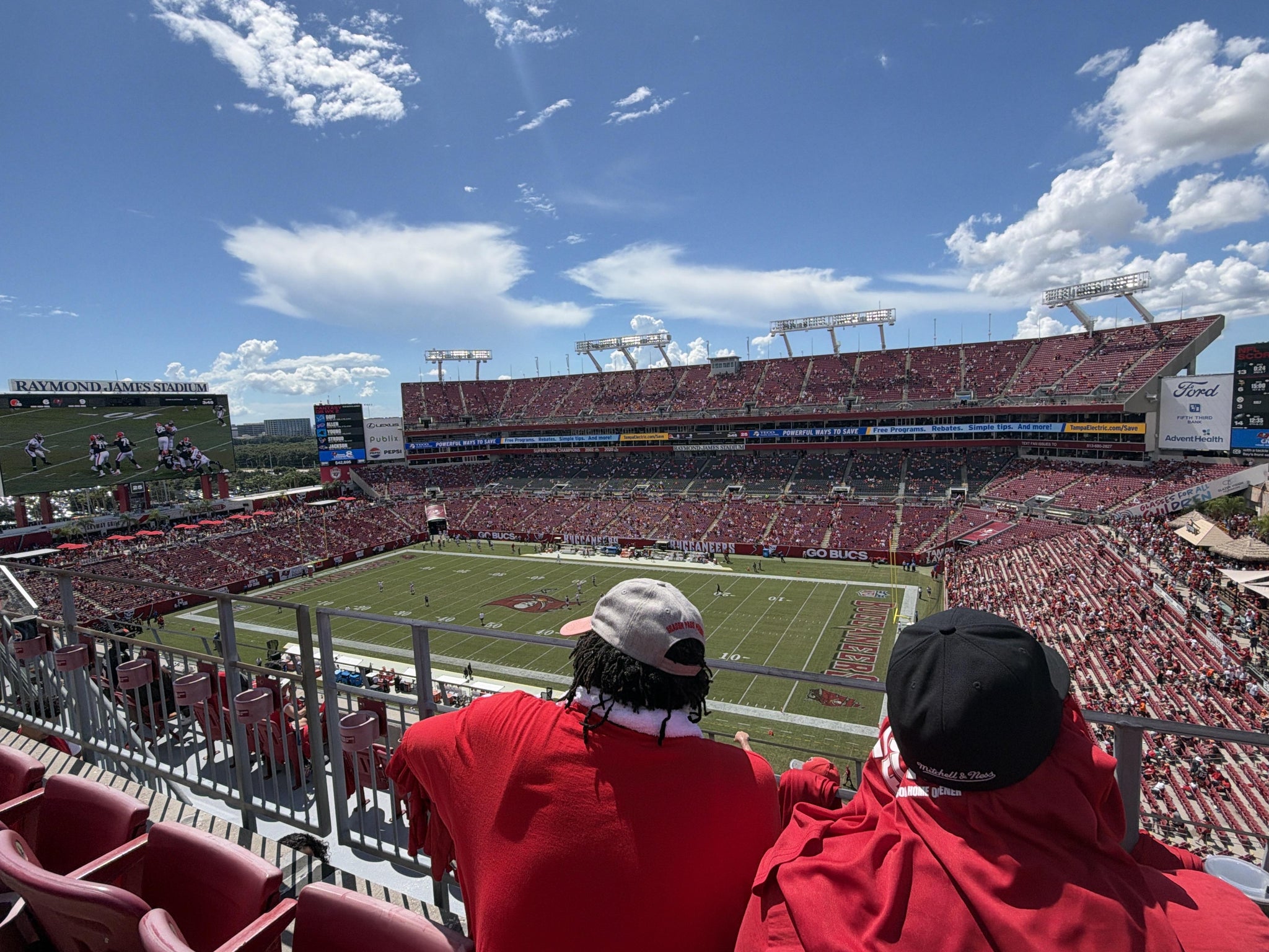 Real Fan View taken from Section 340 at Raymond James Stadium by Melissa G