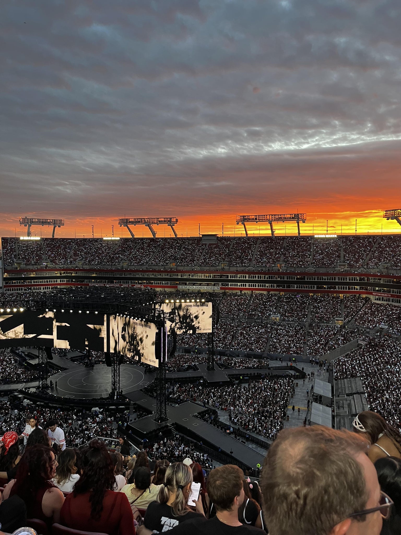 Real Fan View taken from Section 340 at Raymond James Stadium by Kayla A