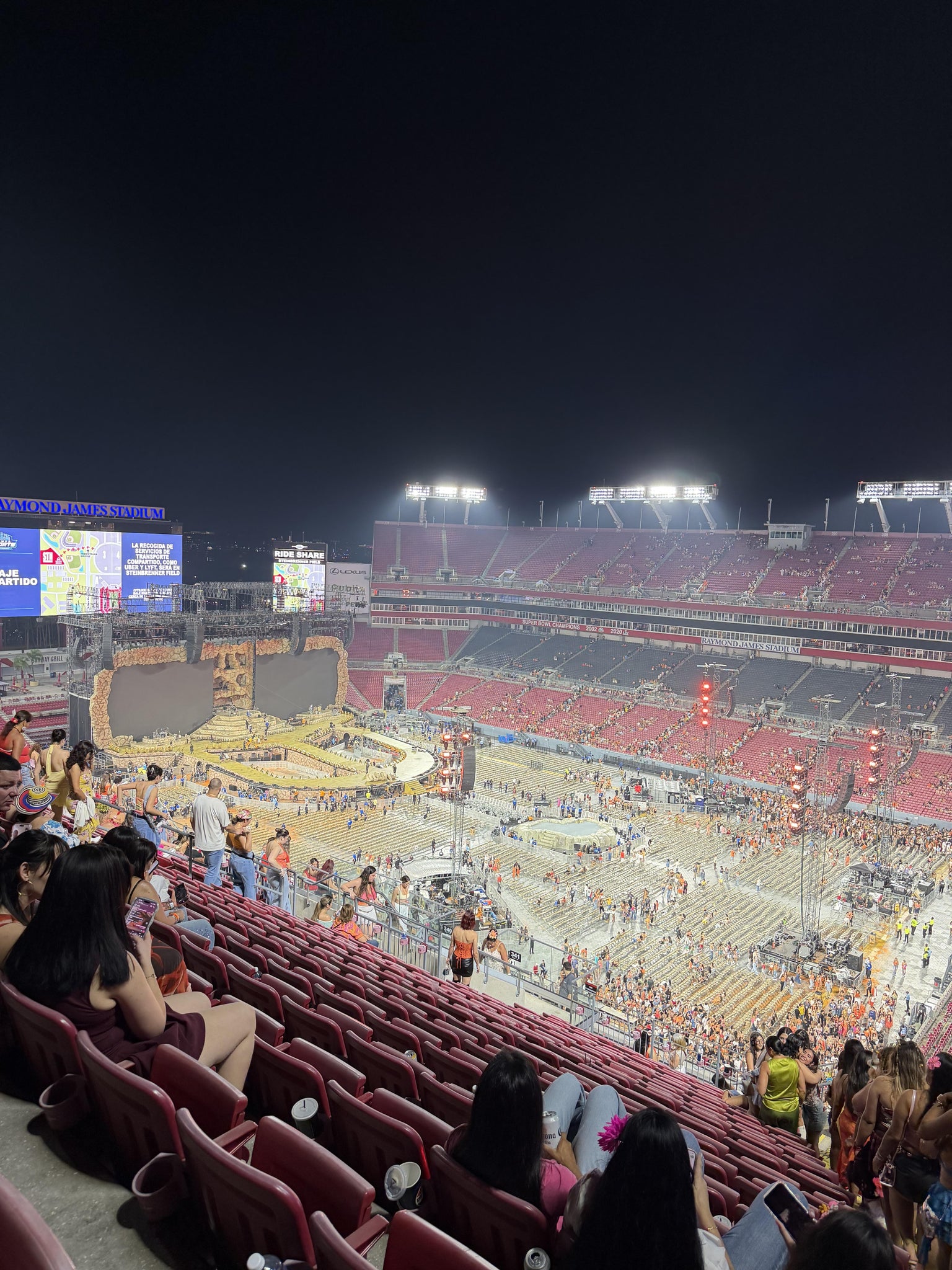 Real Fan View taken from Section 341 at Raymond James Stadium by Maya P