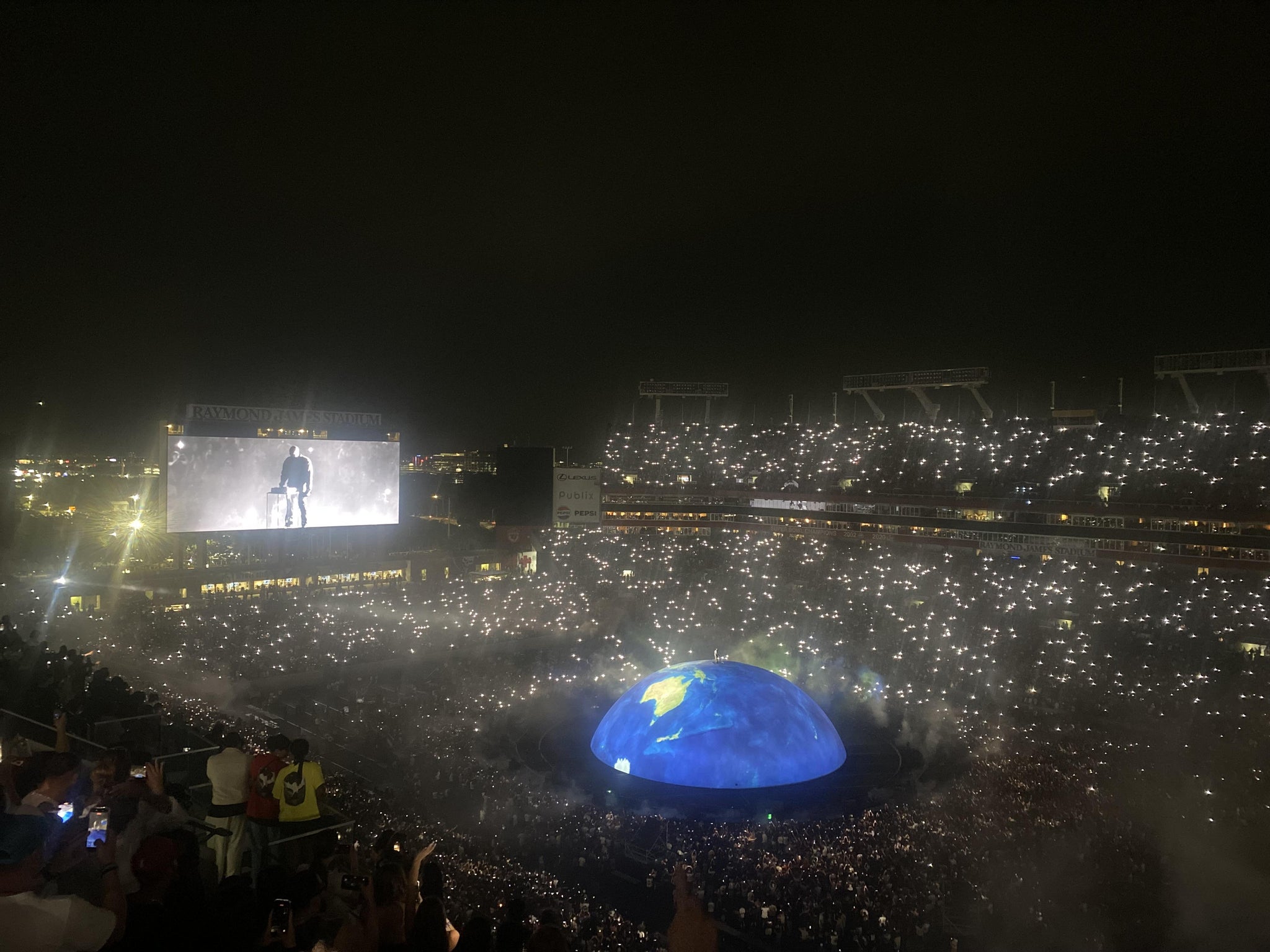 Real Fan View taken from Section 342 at Raymond James Stadium by Amber V