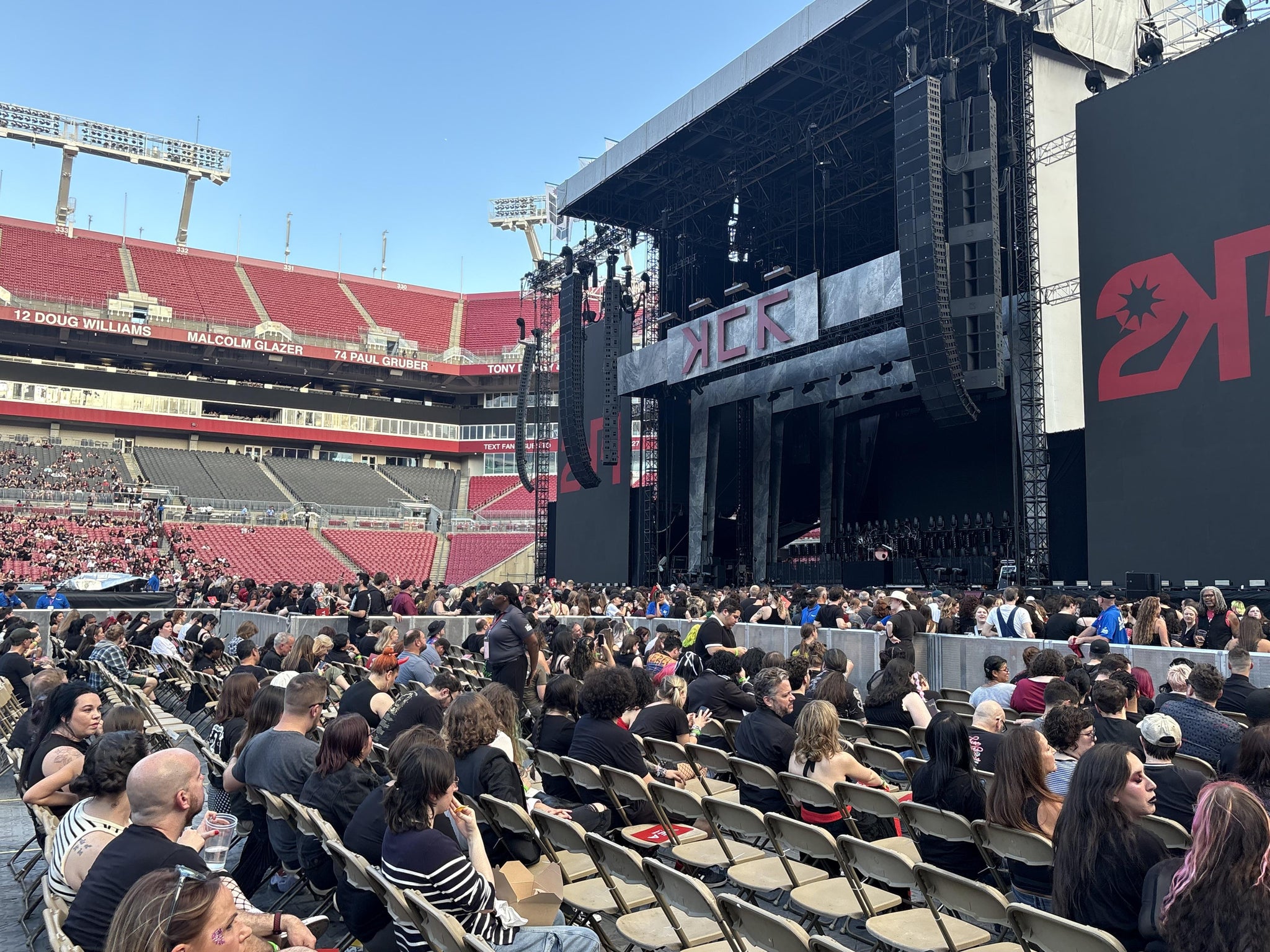 Real Fan View taken from Floor A at Raymond James Stadium by Brett L