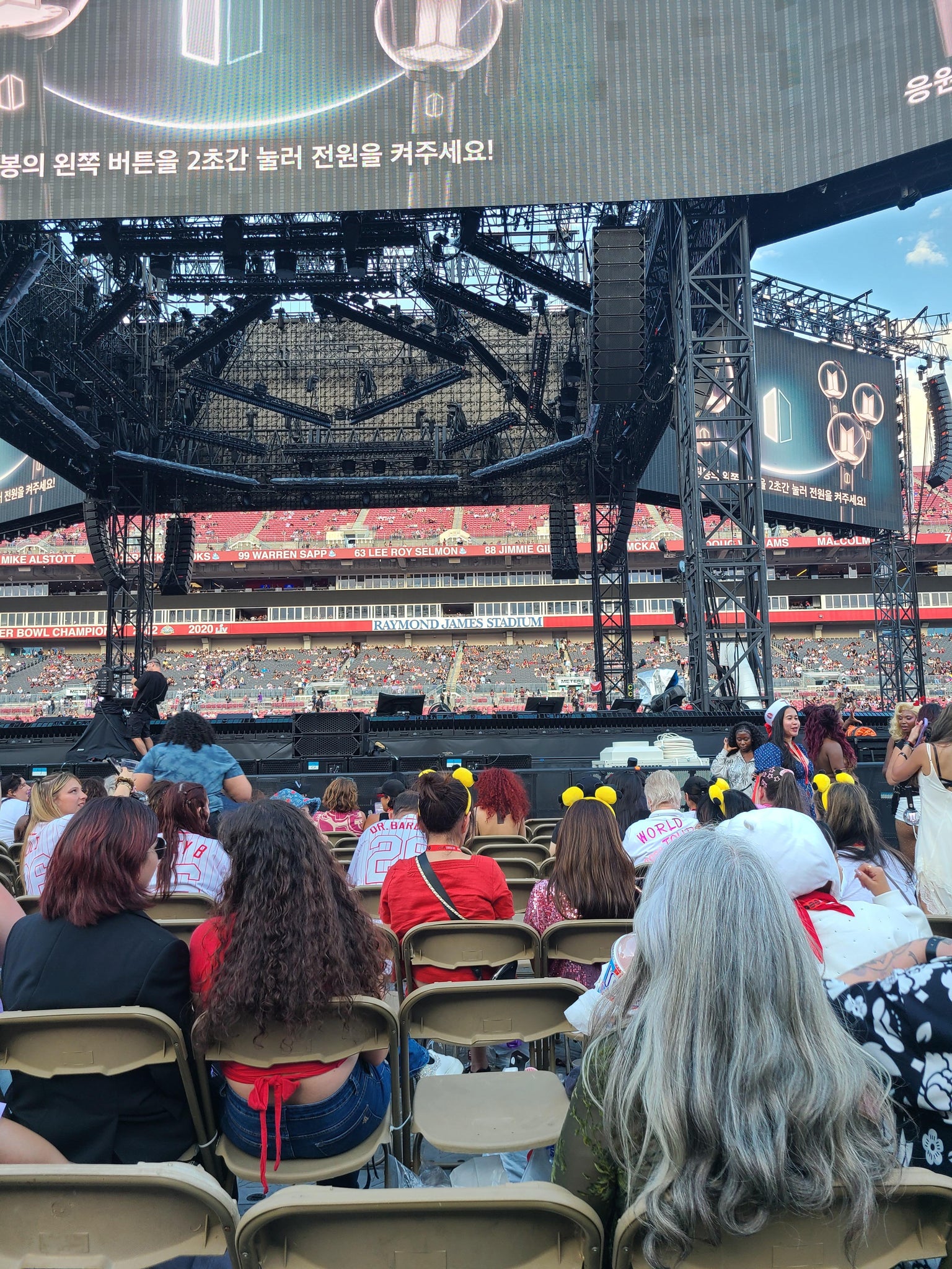 Real Fan View taken from Floor F at Raymond James Stadium by Berta C