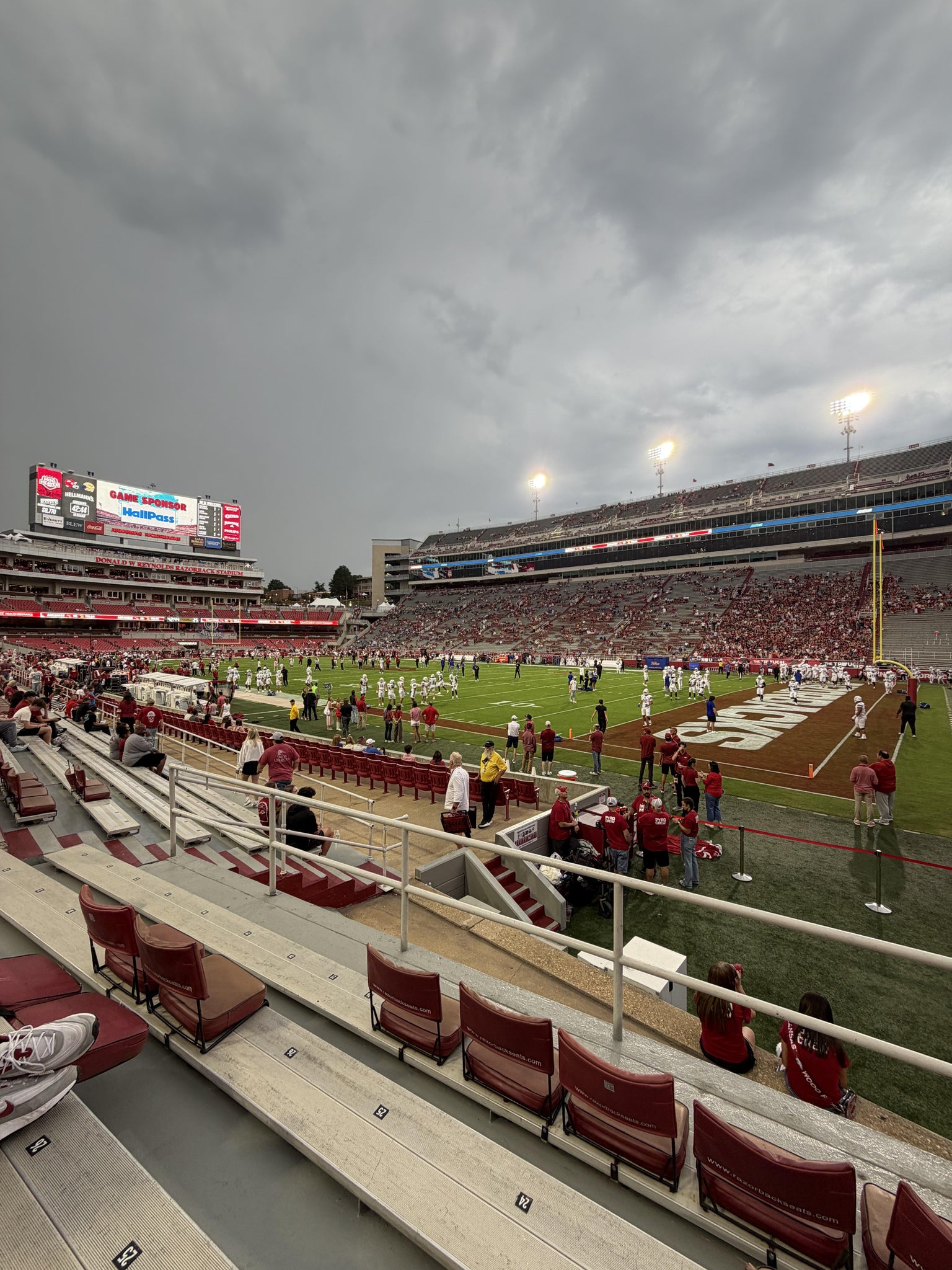 Real Fan View taken from Section 101 at Razorback Stadium by Jacob G