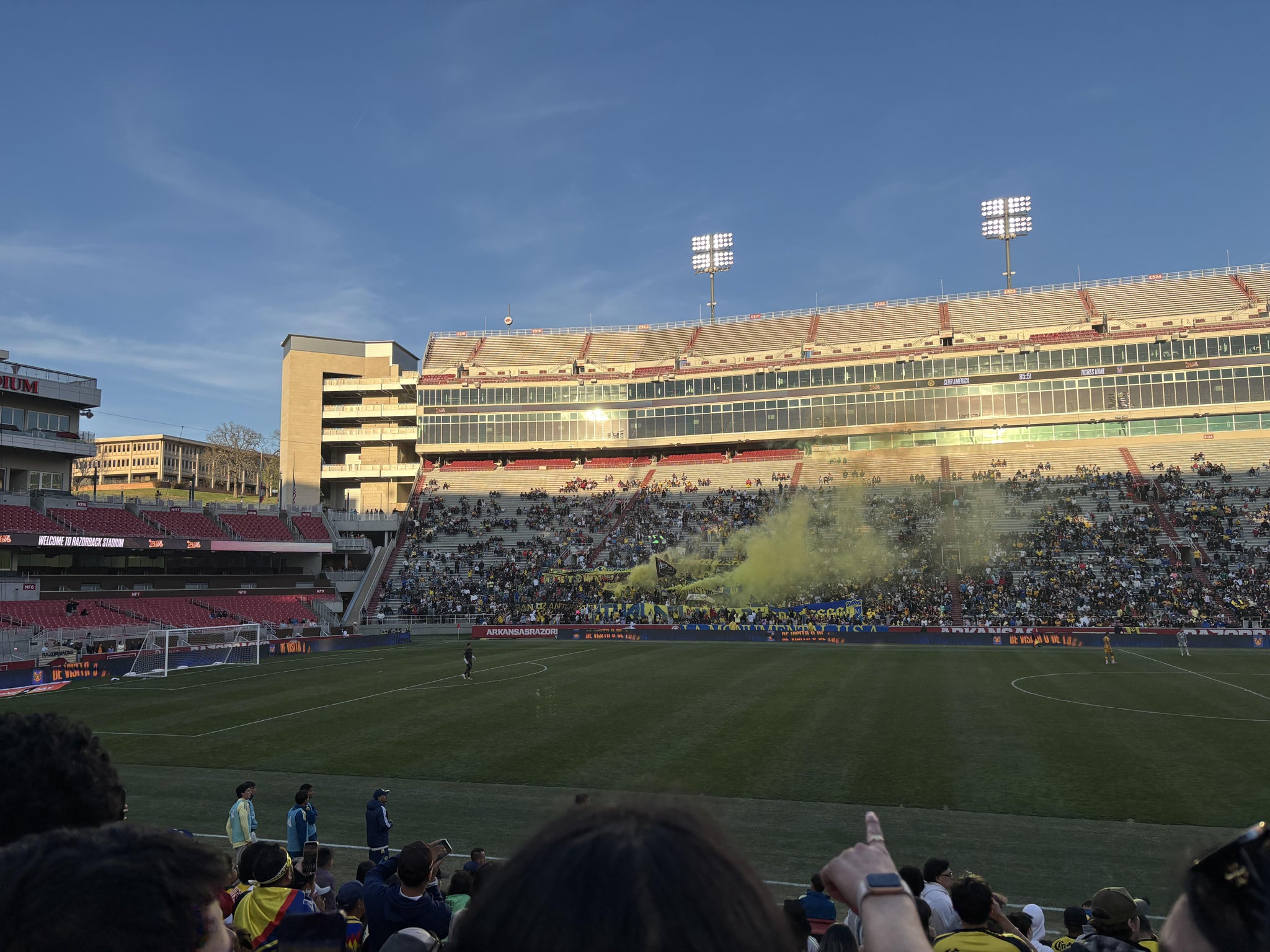 Real Fan View taken from Section 105 at Razorback Stadium by Brian R