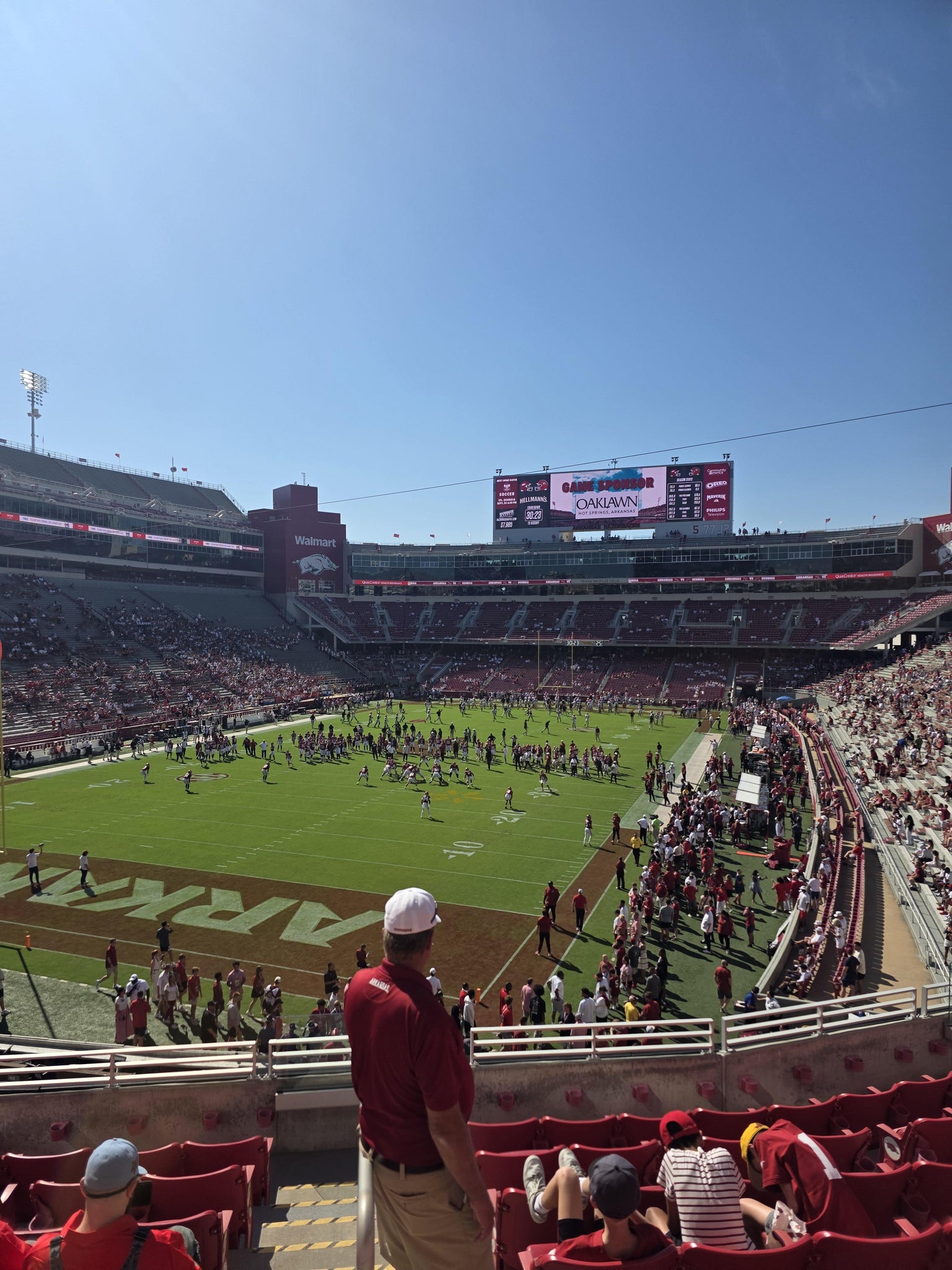 Real Fan View taken from Section 109 at Razorback Stadium by Diarl N