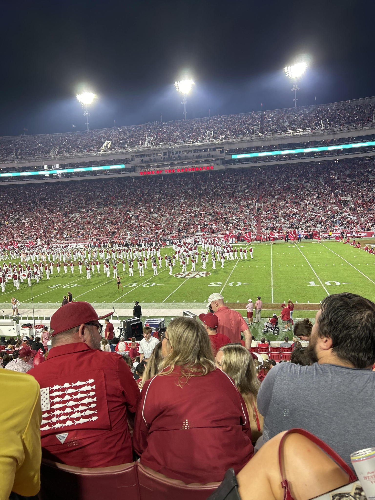 Real Fan View taken from Section 121 at Razorback Stadium by Danica D