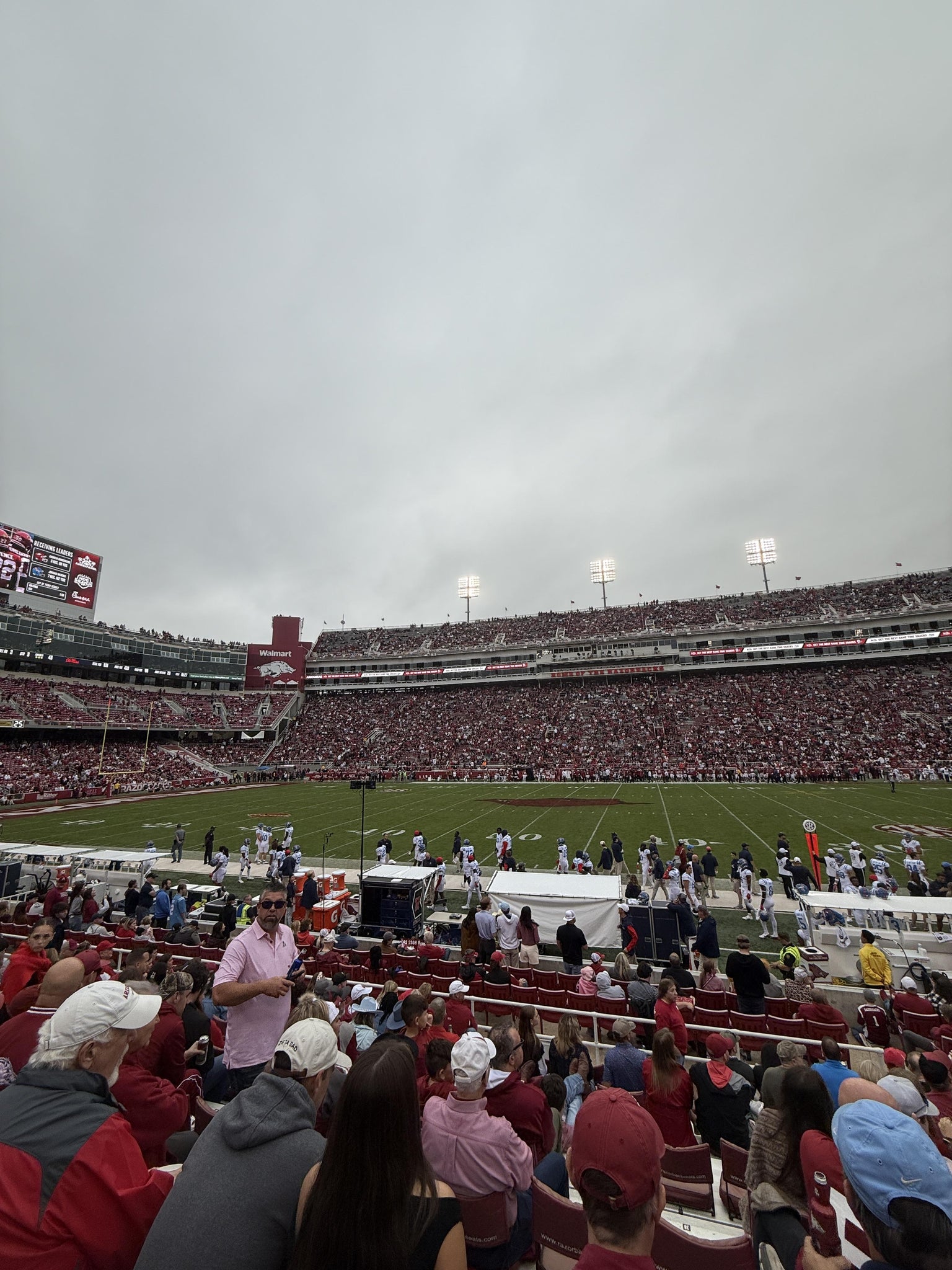 Real Fan View taken from Section 123 at Razorback Stadium by Connor H