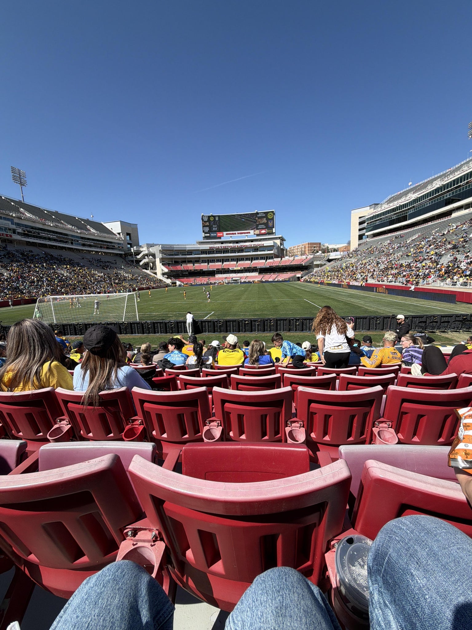 Real Fan View taken from Section 131 at Razorback Stadium by Taylor G