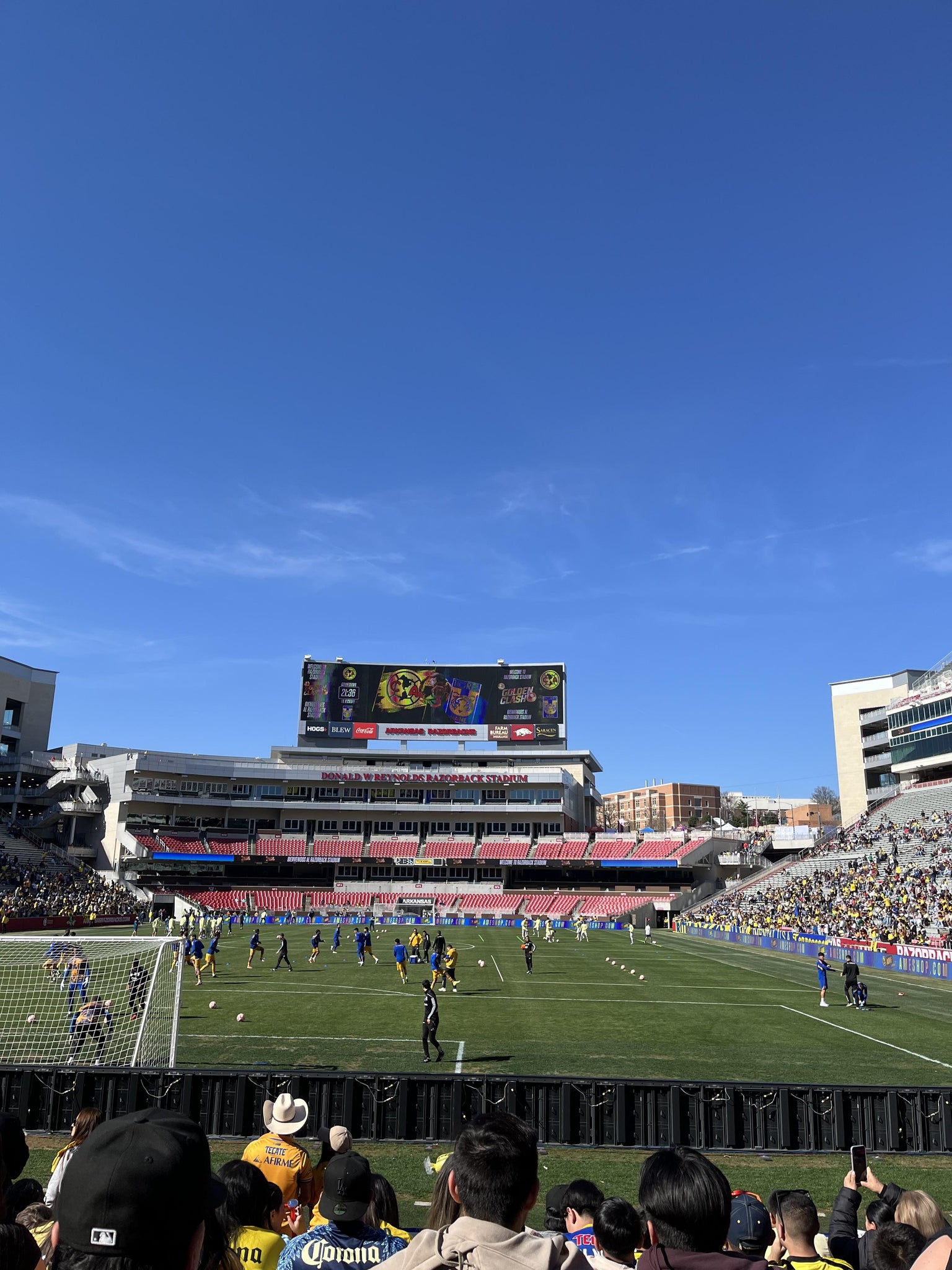 Real Fan View taken from Section 131 at Razorback Stadium by Abigail C