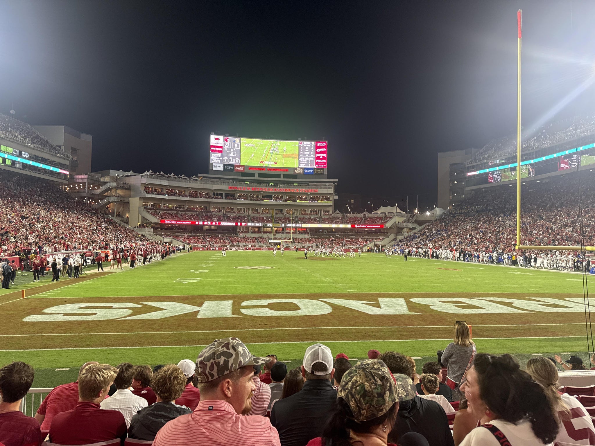 Real Fan View taken from Section 133 at Razorback Stadium by Julie E