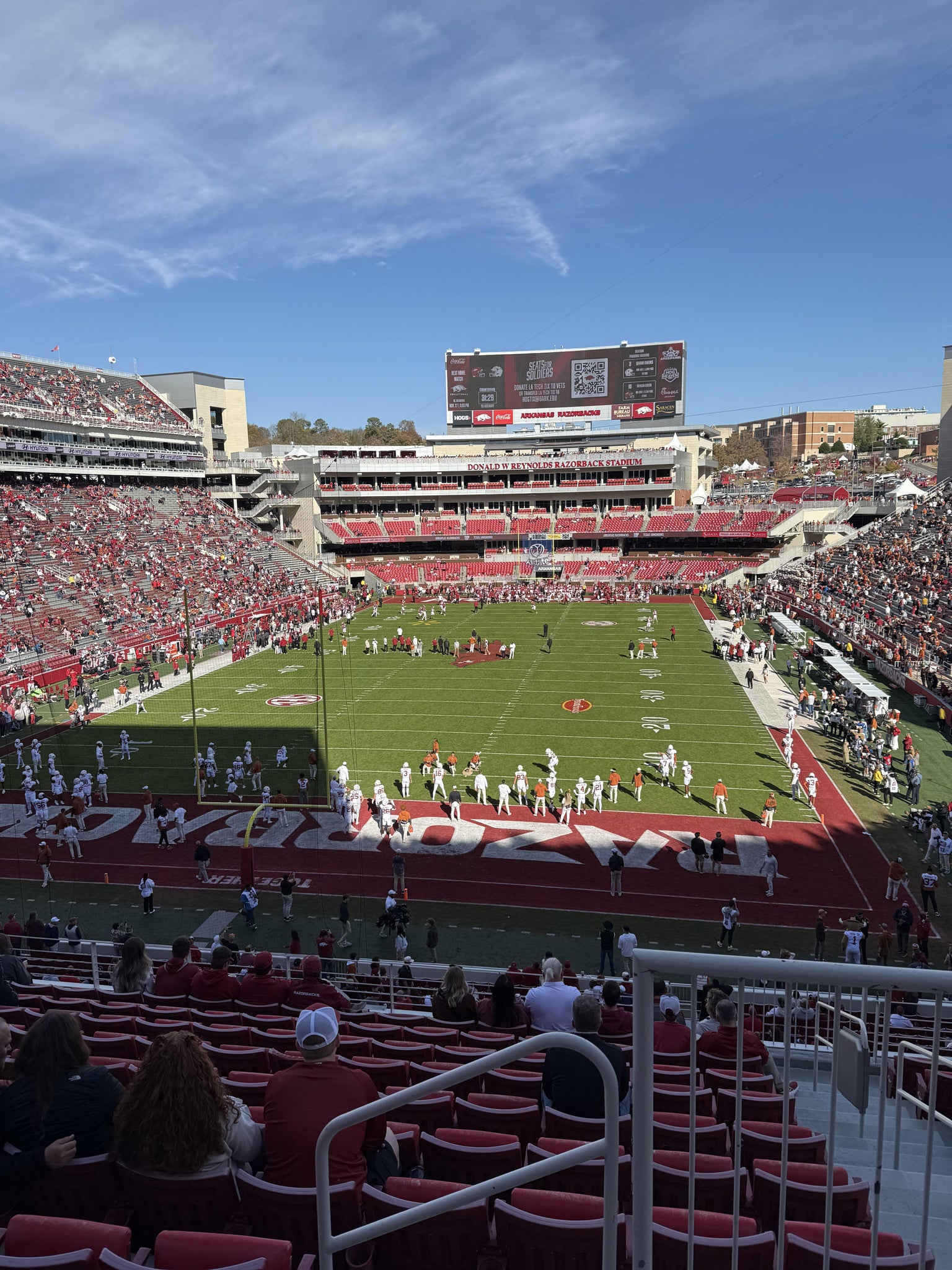 Real Fan View taken from Section 231 at Razorback Stadium by Landon B