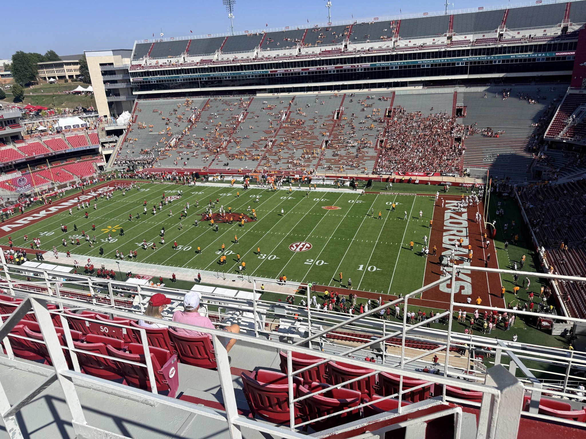 Real Fan View taken from Section 501 at Razorback Stadium by William D