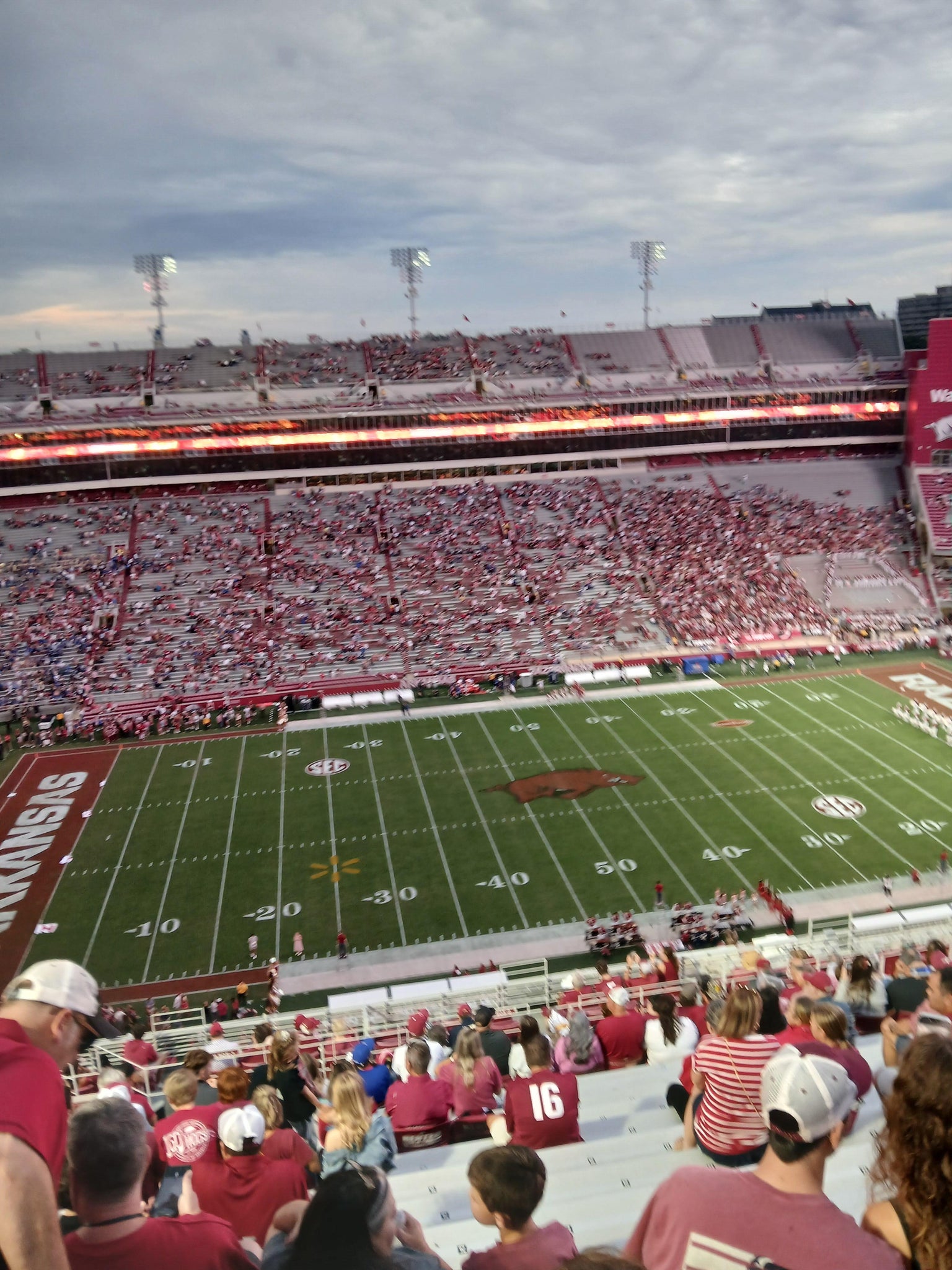Real Fan View taken from Section 505 at Razorback Stadium by Matthew C
