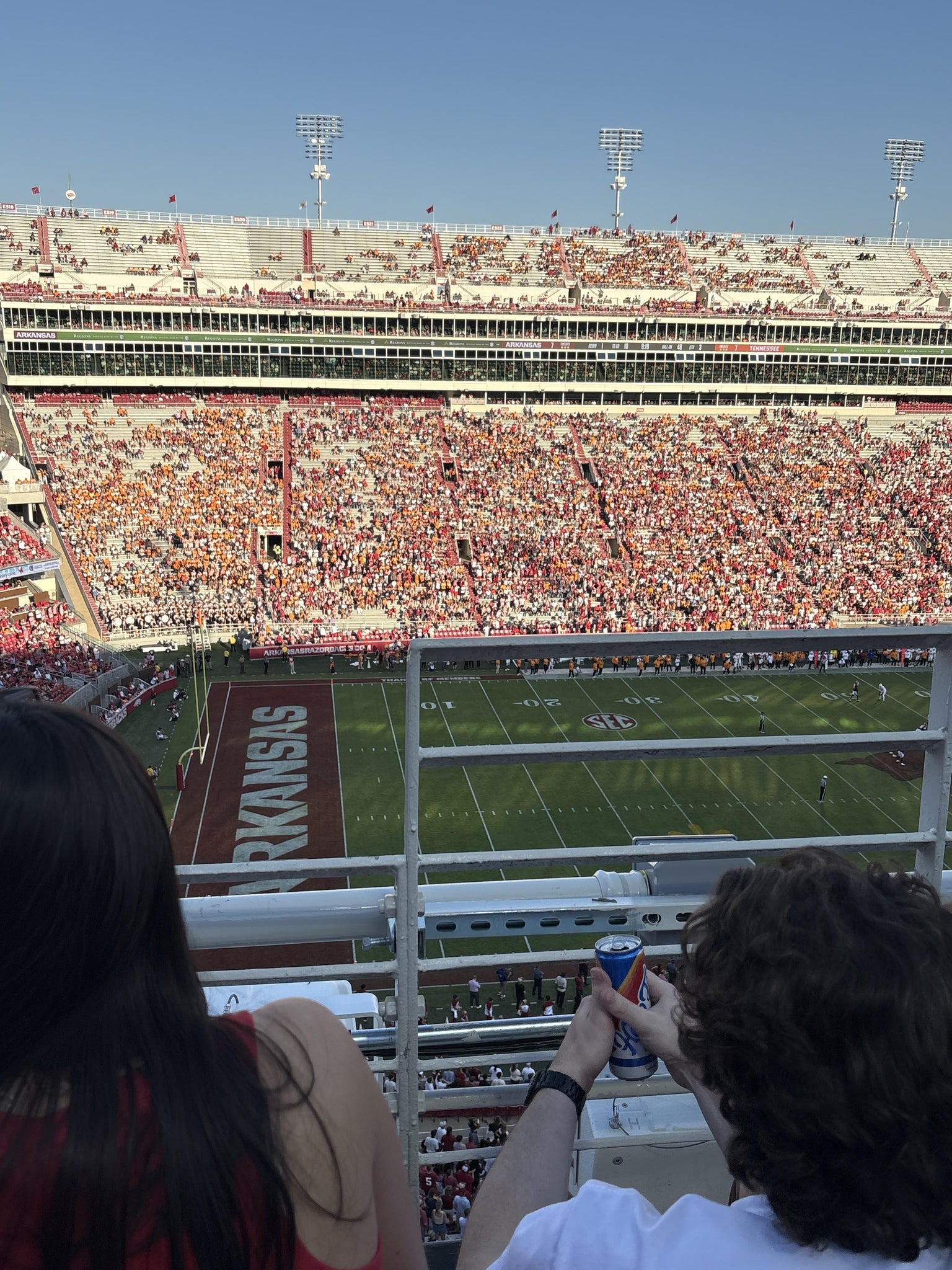 Real Fan View taken from Section 506 4 at Razorback Stadium by Kasha B