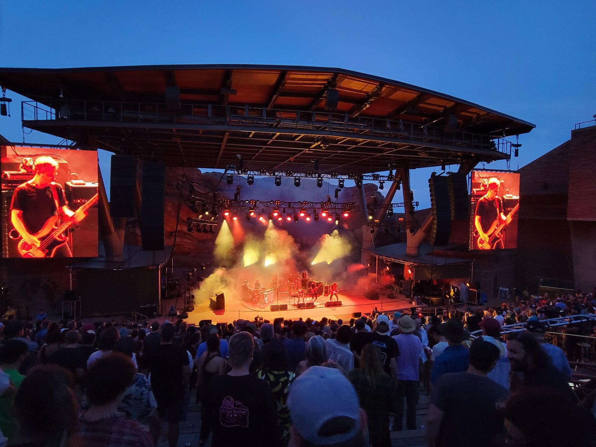Real Fan View taken from GA Seats at Red Rocks Amphitheatre by Matt R