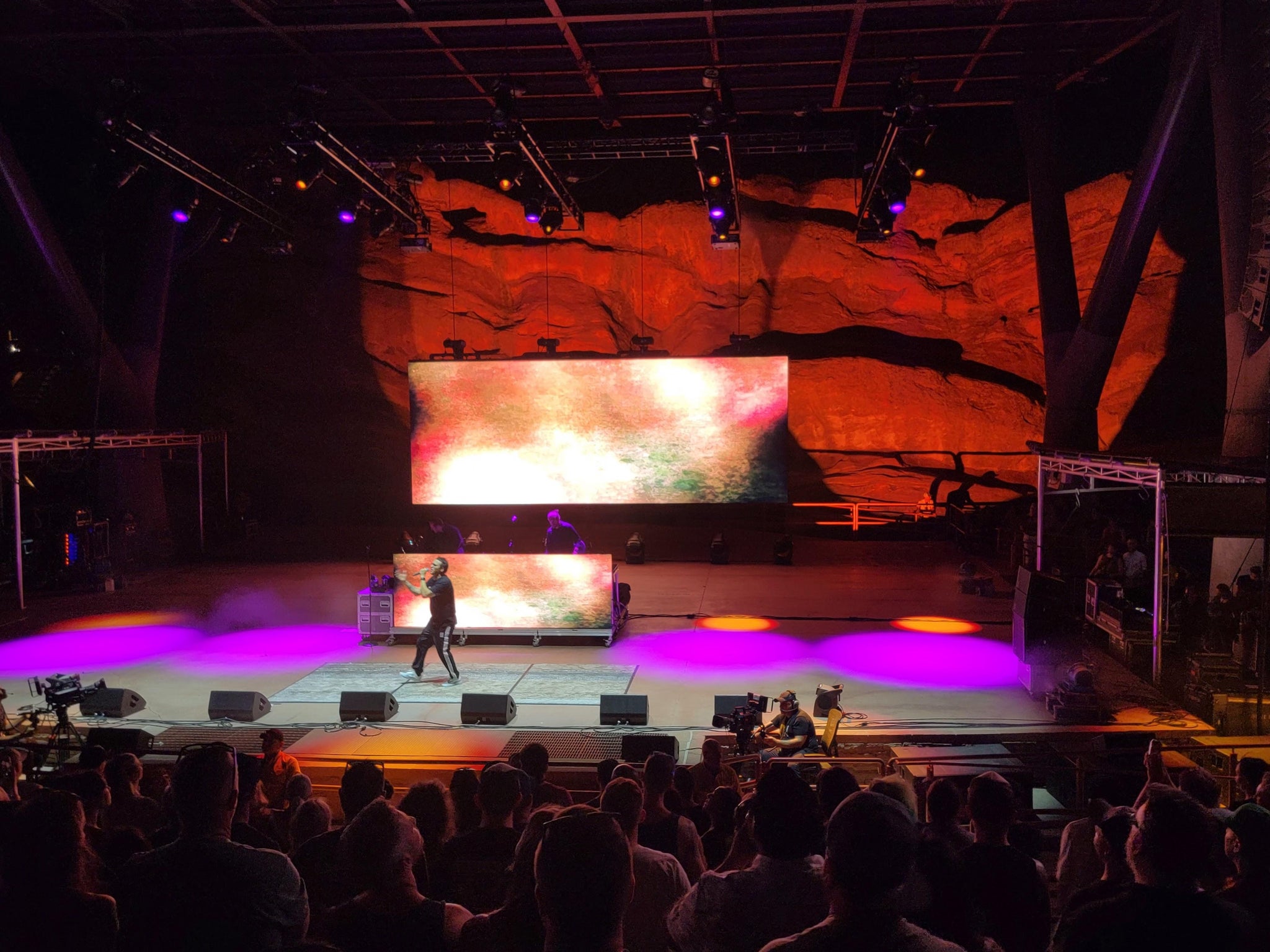 Real Fan View taken from GA Seats at Red Rocks Amphitheatre by Matt R