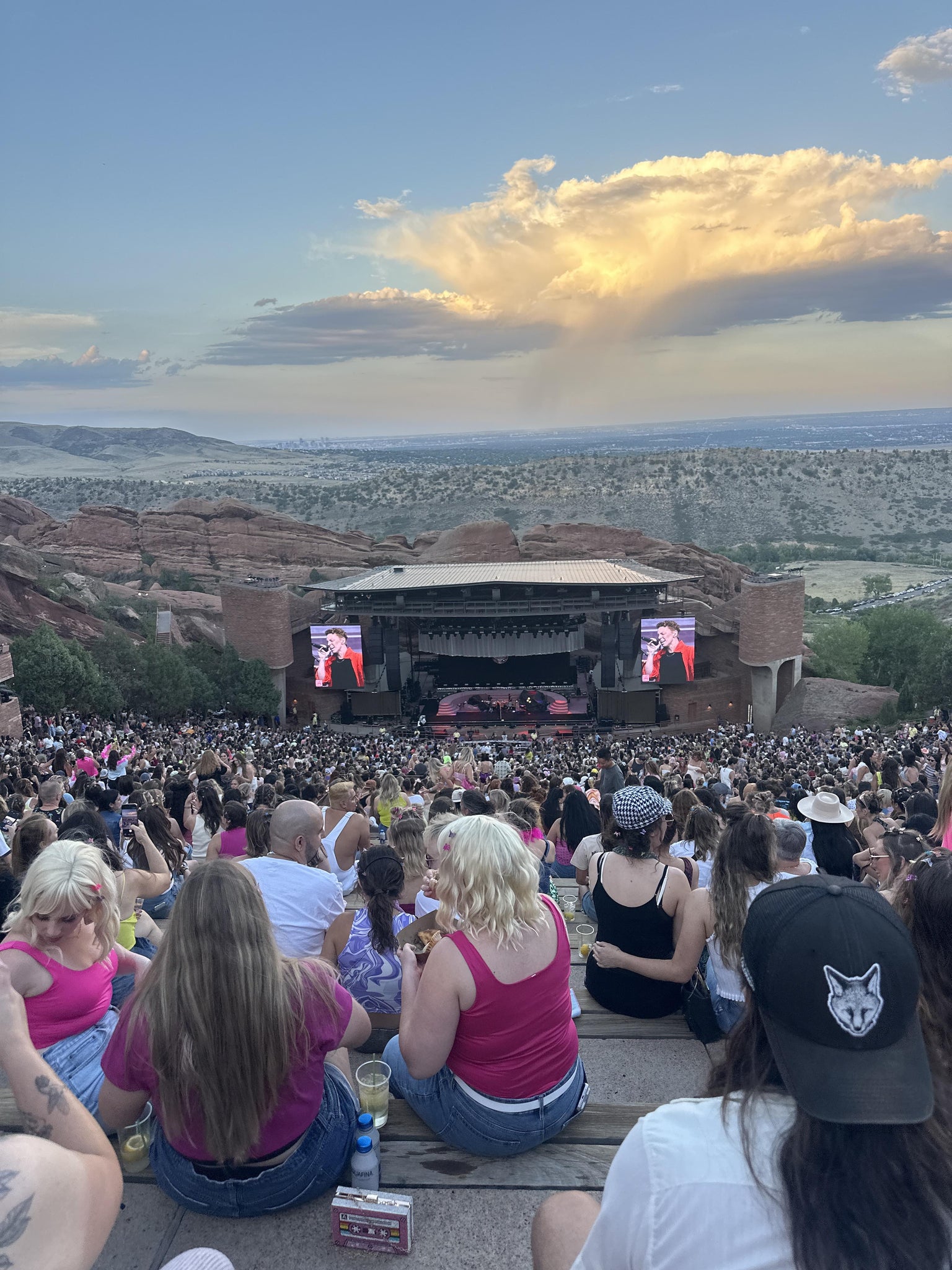 Real Fan View taken from GA Seats at Red Rocks Amphitheatre by Hannah D