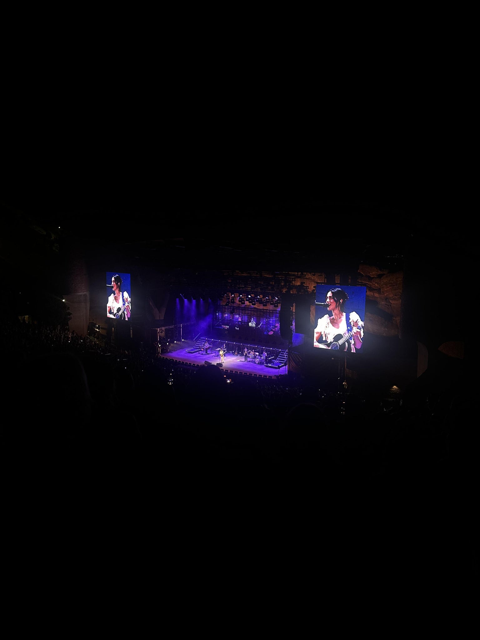 Real Fan View taken from Reserved Back Right View at Red Rocks Amphitheatre by Thais C