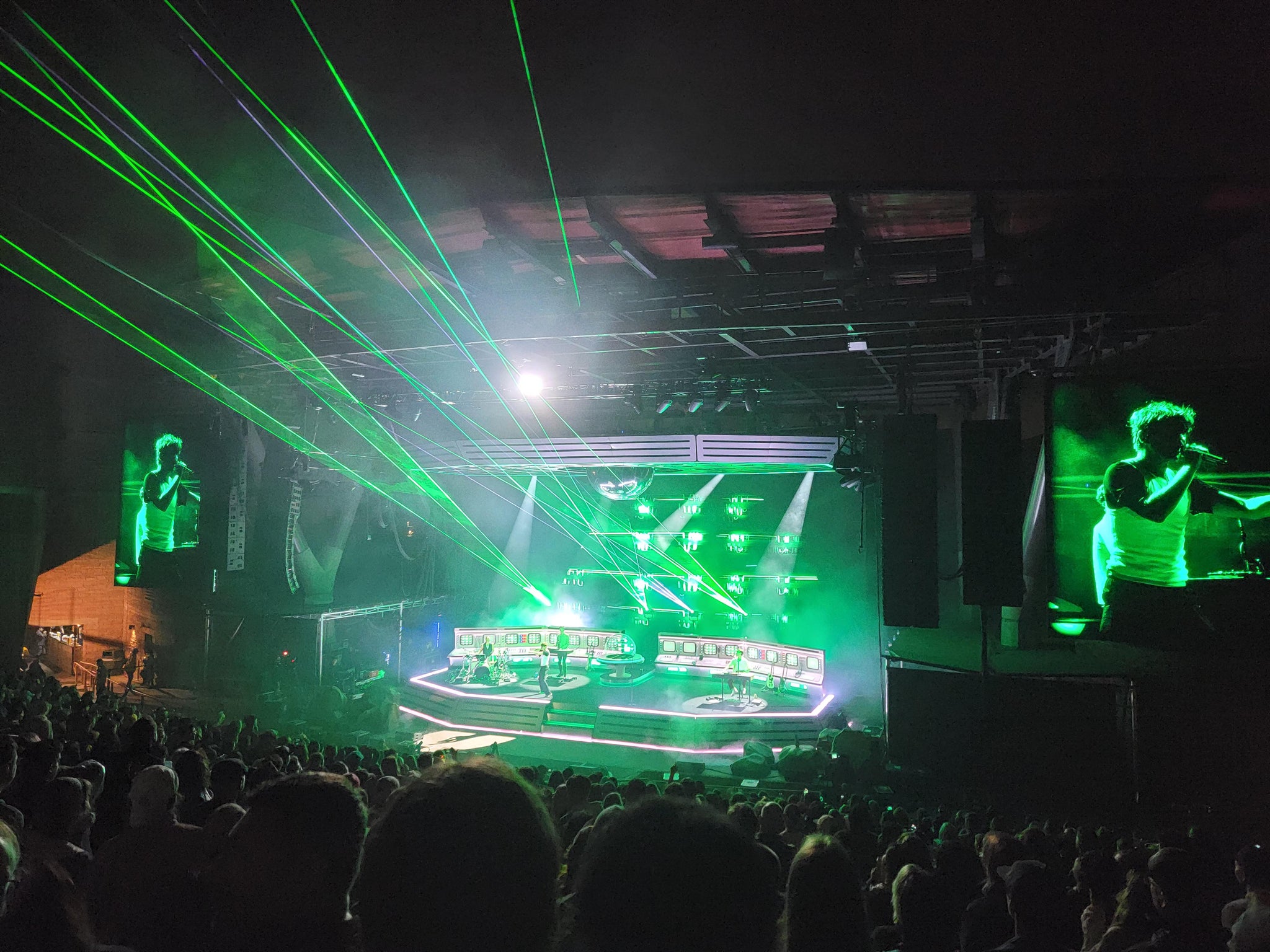 Real Fan View taken from Reserved Middle Center Right View at Red Rocks Amphitheatre by Matt R