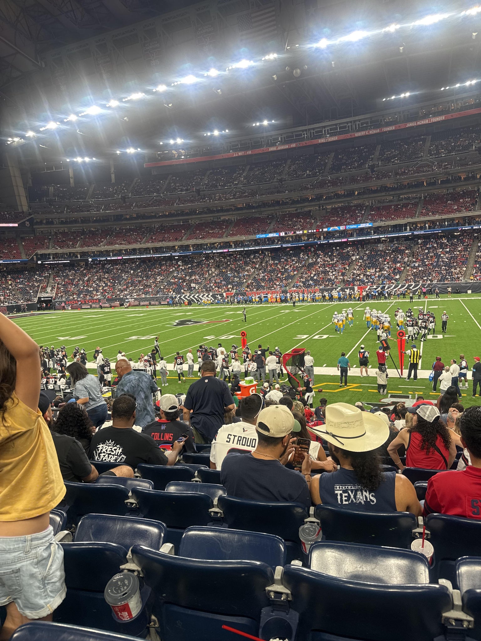 Real Fan View taken from Section 104 at Reliant Stadium by Jesika Z