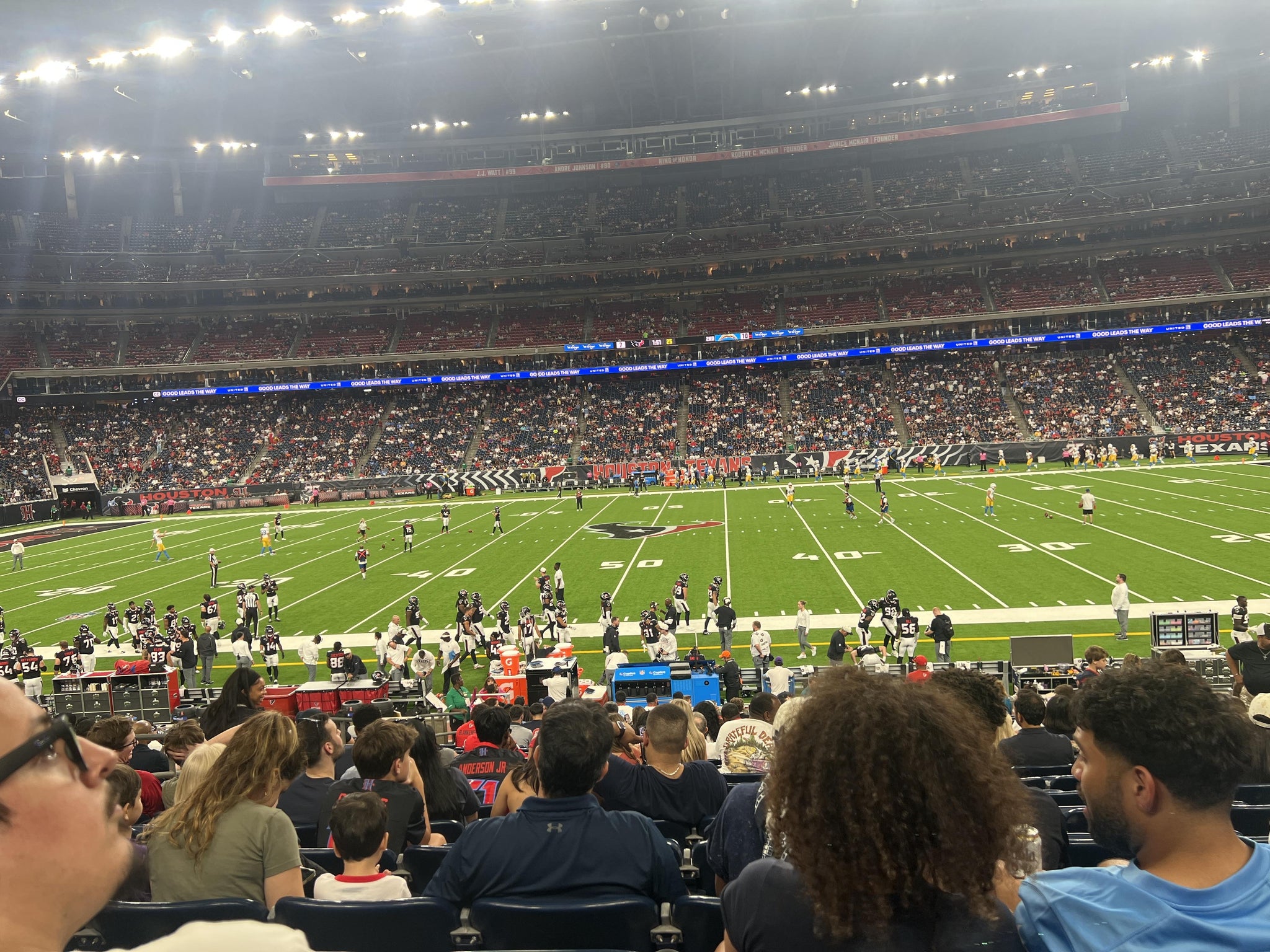 Real Fan View taken from Section 106 at Reliant Stadium by Amielle H