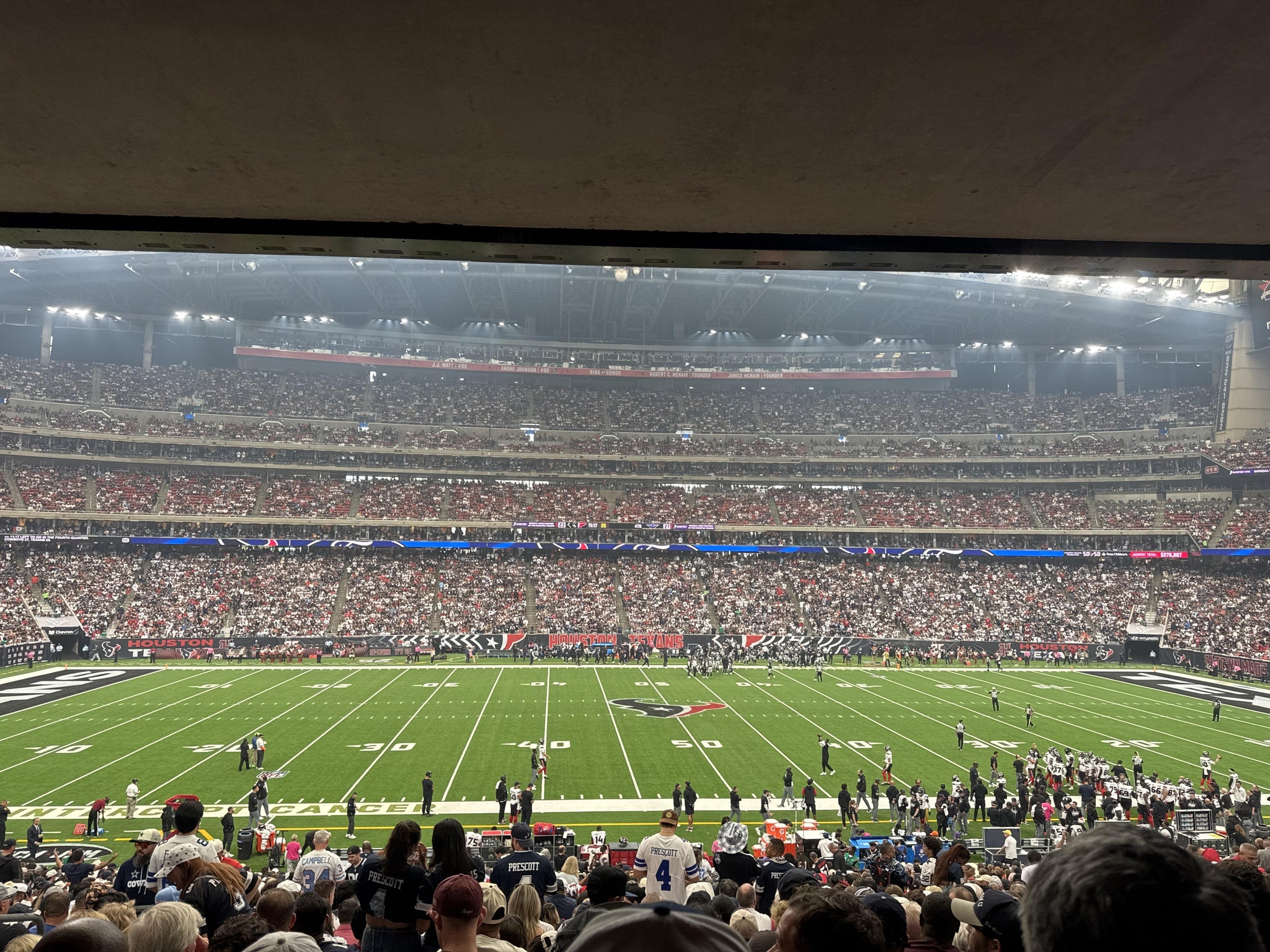 Vue réelle des fans prise de la Section 107 au site Reliant Stadium par Clari A