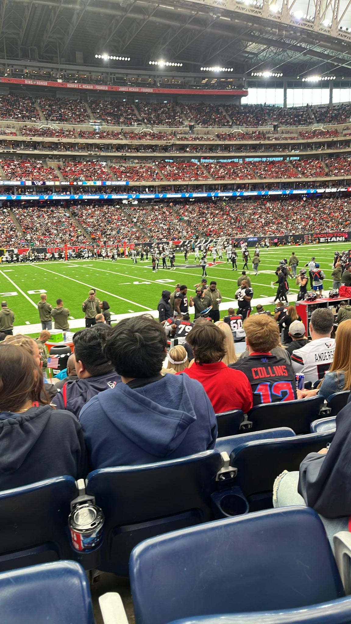 Real Fan View taken from Section 108 at Reliant Stadium by Isabella G