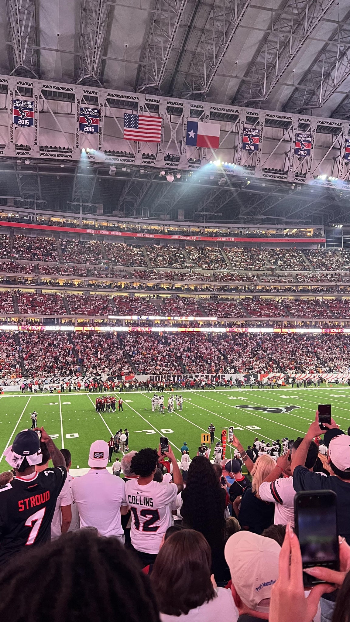 Real Fan View taken from Section 109 at Reliant Stadium by Rebekah M