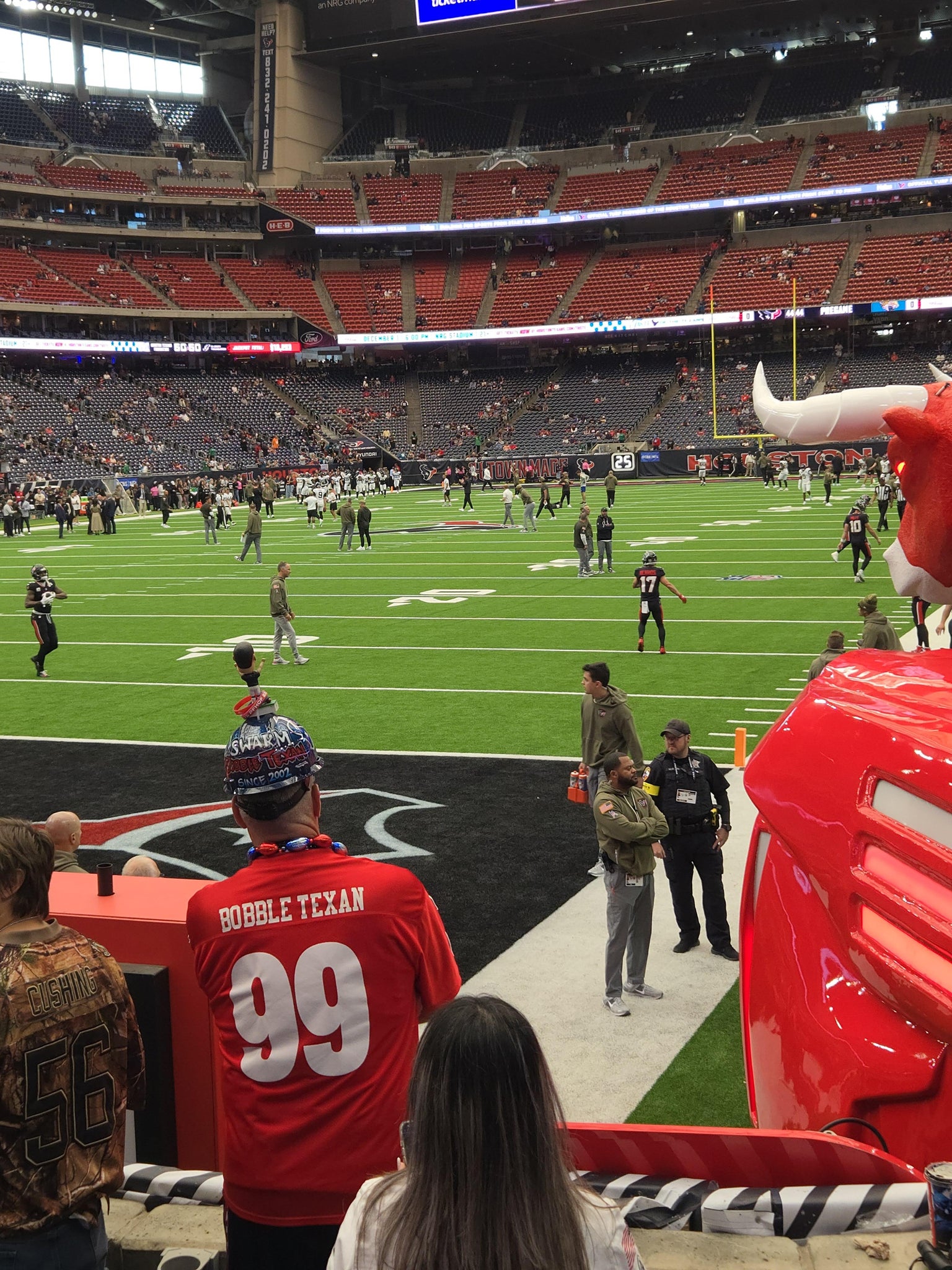 Real Fan View taken from Section 114 at Reliant Stadium by Derrick Q