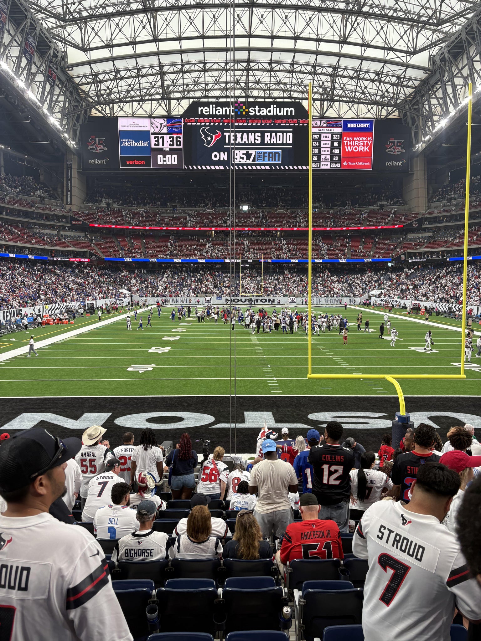 Real Fan View taken from Section 117 at Reliant Stadium by Jaleel J